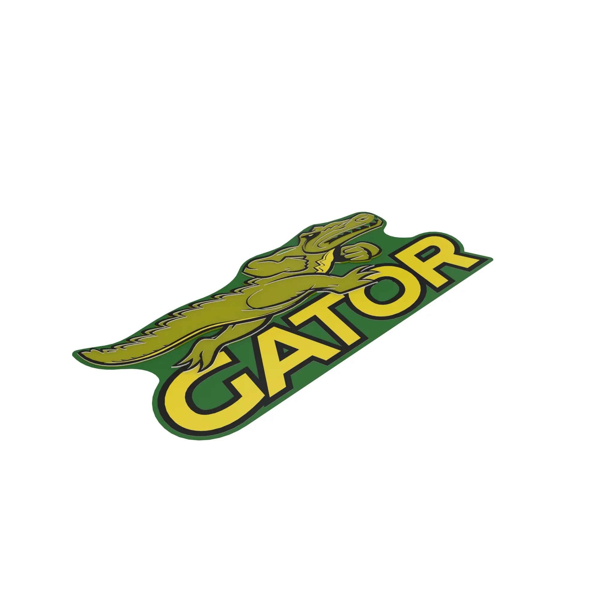 John Deere Gator Tailgate Label, Green - UC25967