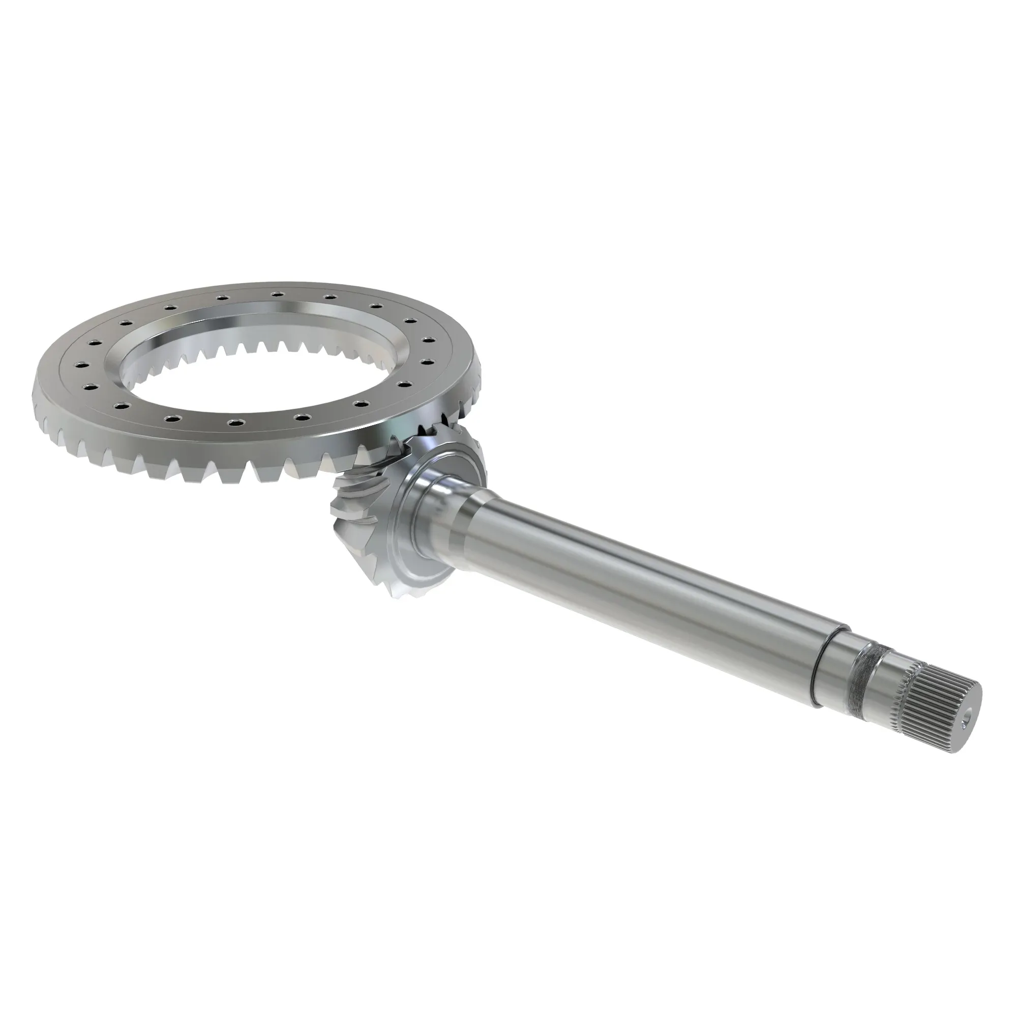 John Deere Differential Spiral Bevel Gear with Shaft - RE68175