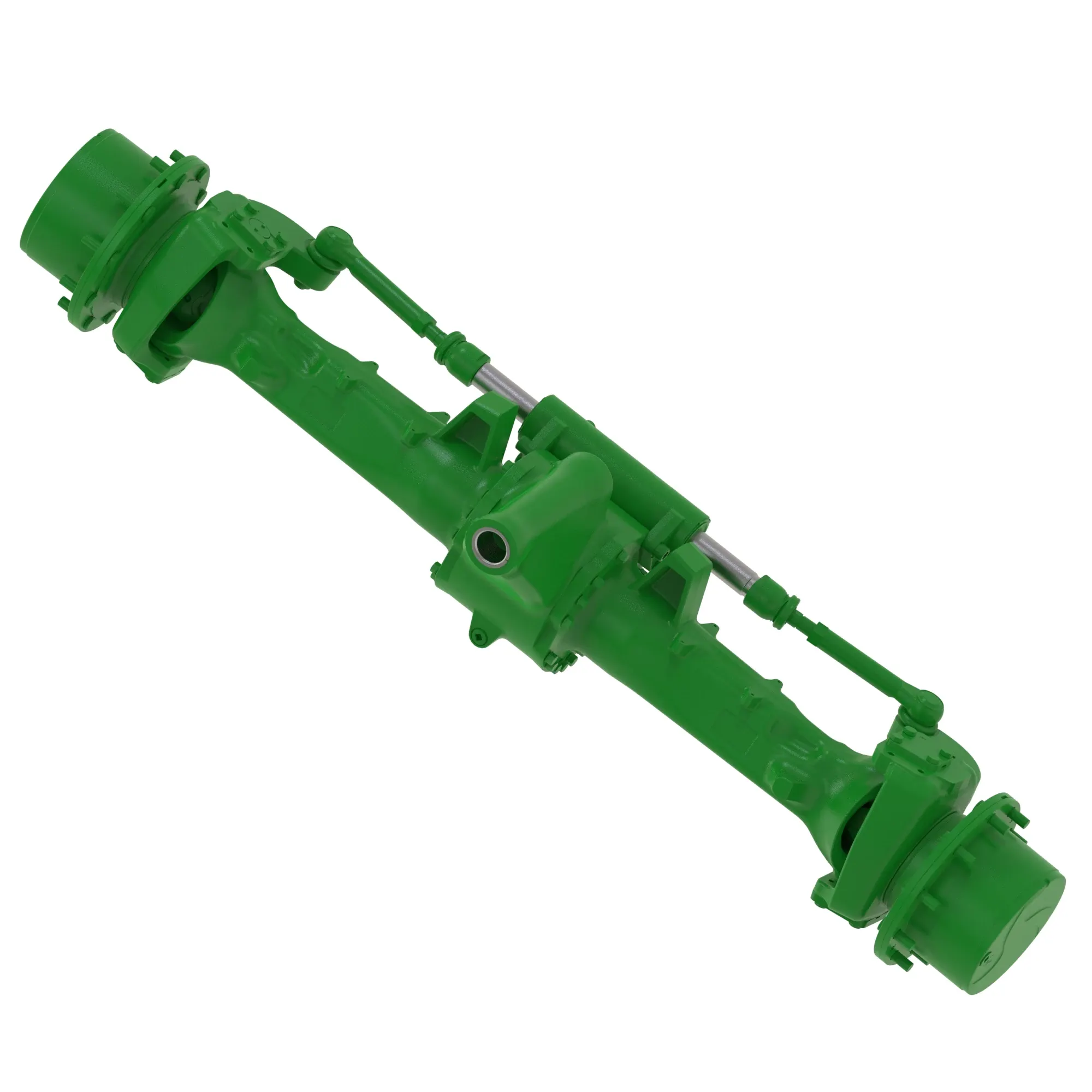 MFWD I=13.160 (DANA 755/10089238), M60LD, King Pin=8, Caster=12, Camber=1, M18 steering cylinder ports