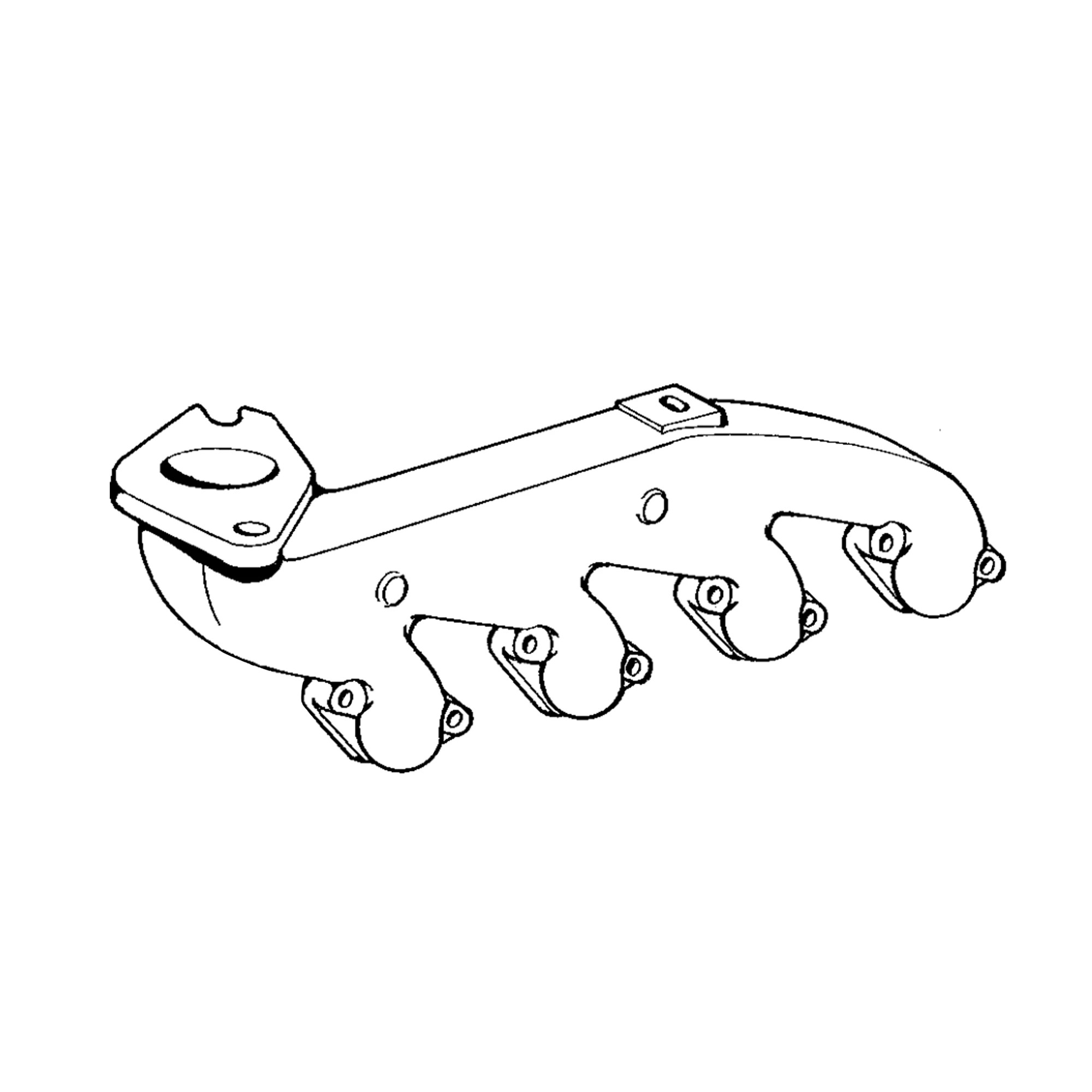 John Deere Exhaust Manifold - R70411