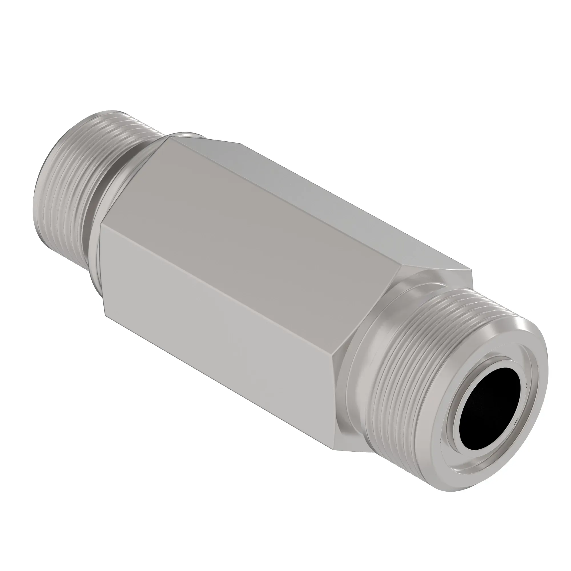 John Deere Stud Straight Long Hexagonal Adapter Fitting - 38H5530
