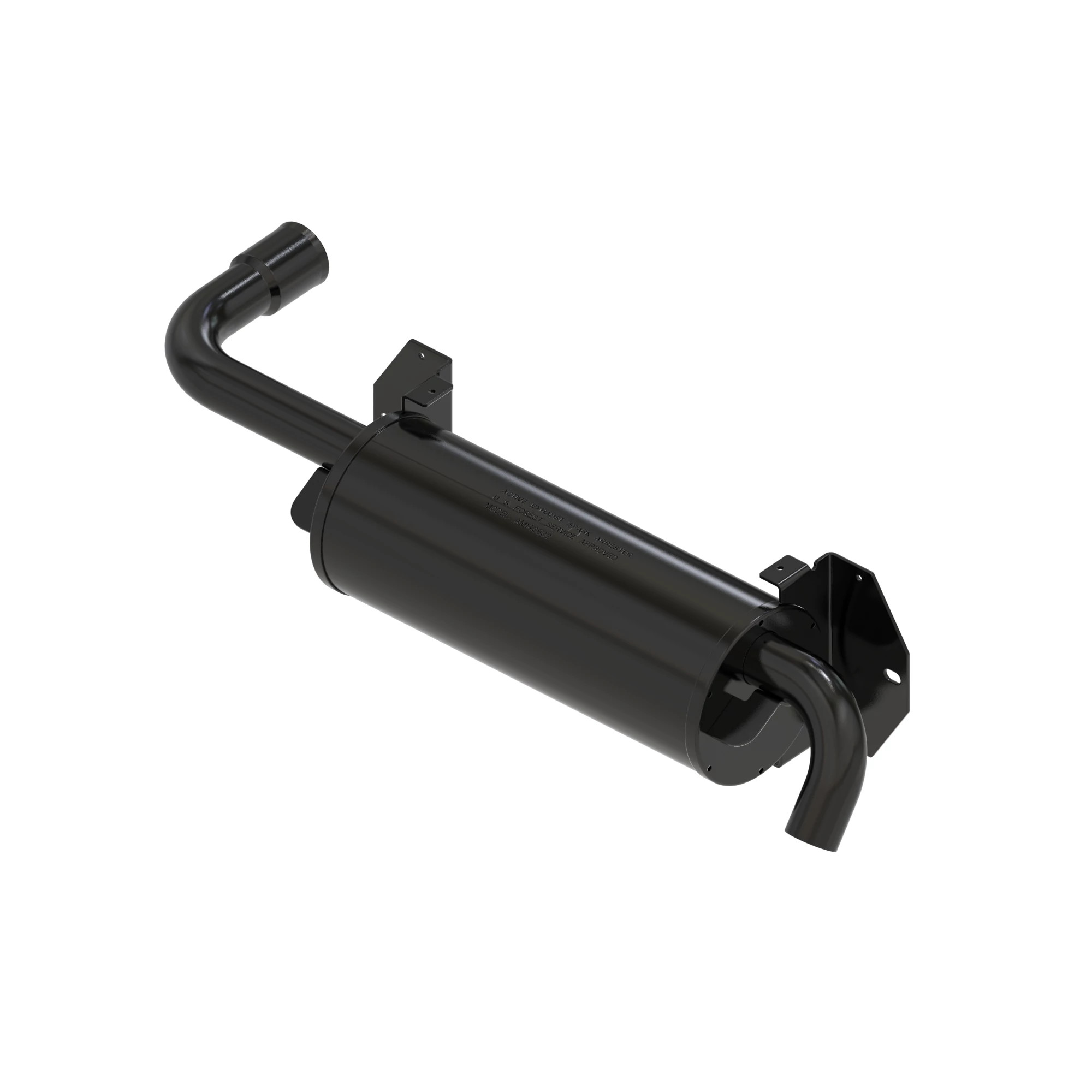 John Deere Non-Aspirated Round Shaped Spark Arresting Muffler - AM140802