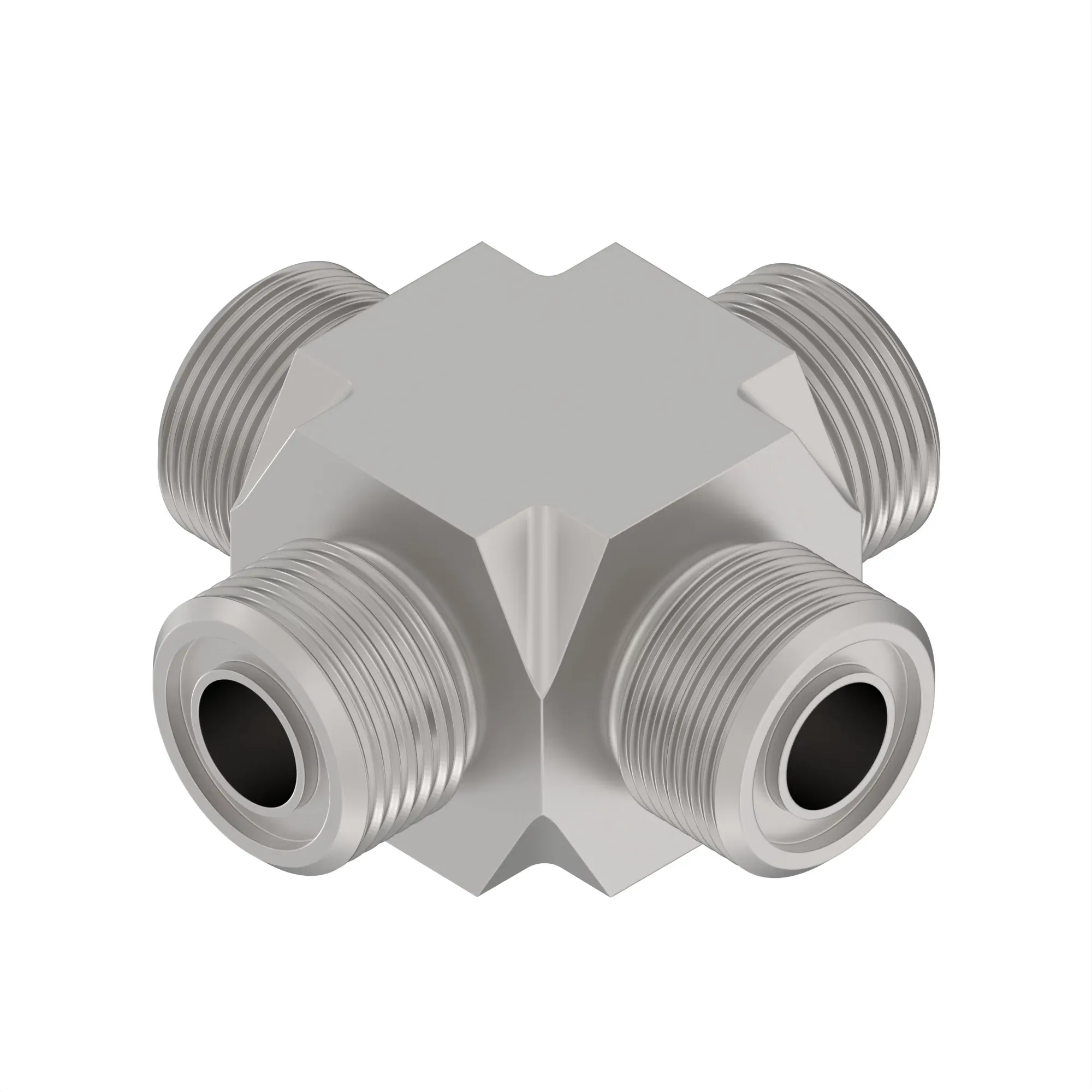 John Deere Union Cross Fitting, O-Ring Face Seal (ORFS) - 38H5176