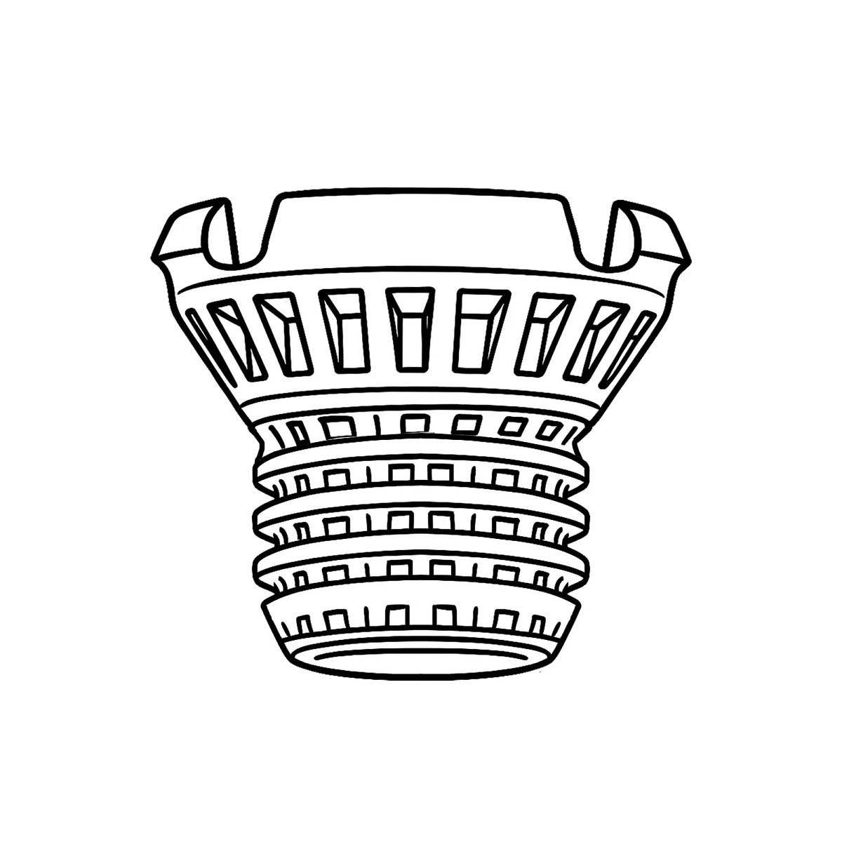 John Deere Premium Flow Poly-Propylene Tip Nozzle Strainer, 100 Mesh, ISO Green Color - PS311