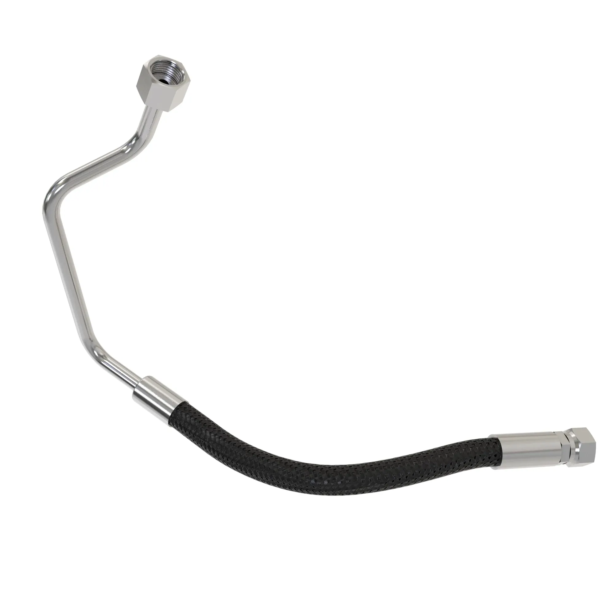 John Deere Cab Suspension Oil Line, Right Side - RE571333