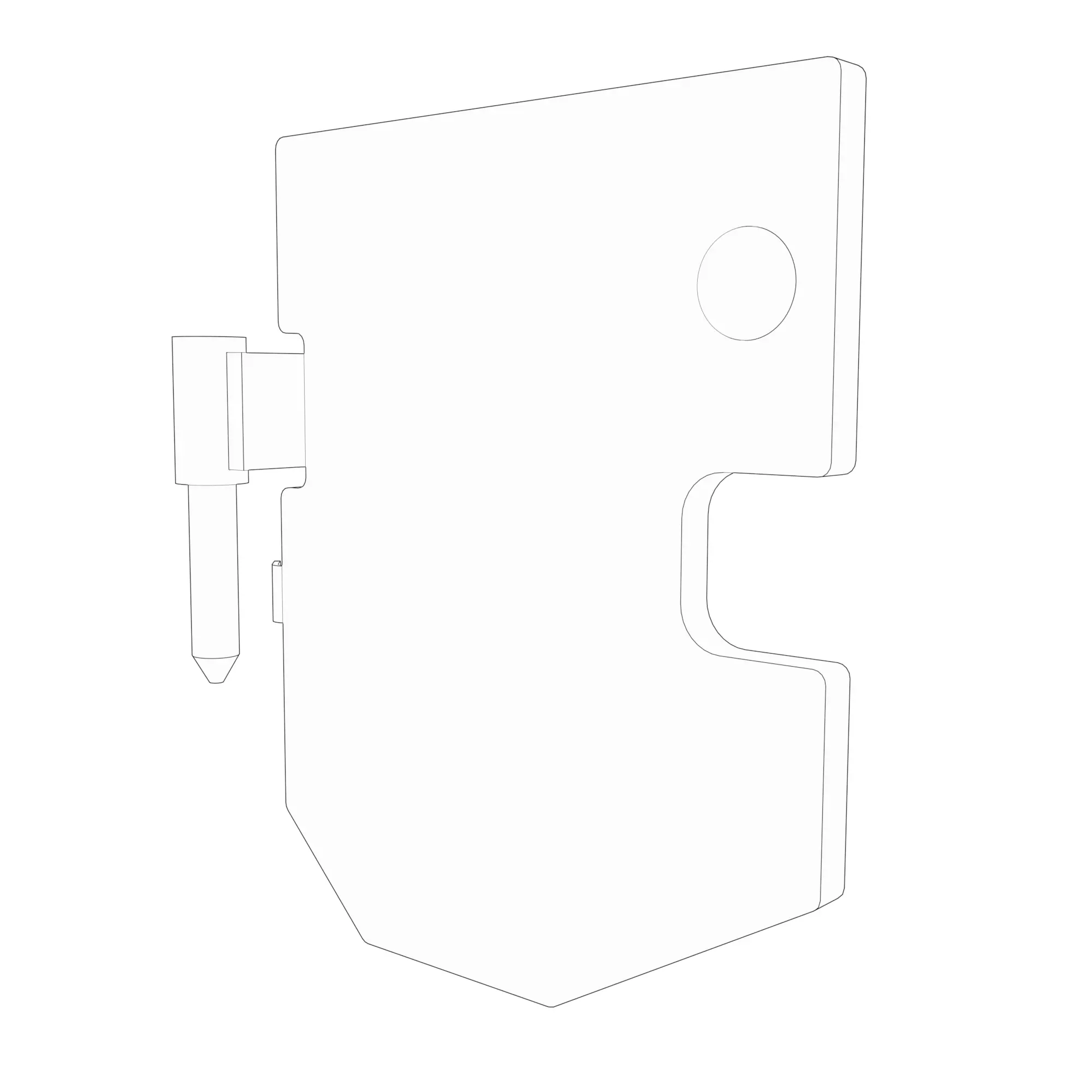 John Deere Fuel Access Door with Lock - AT375878