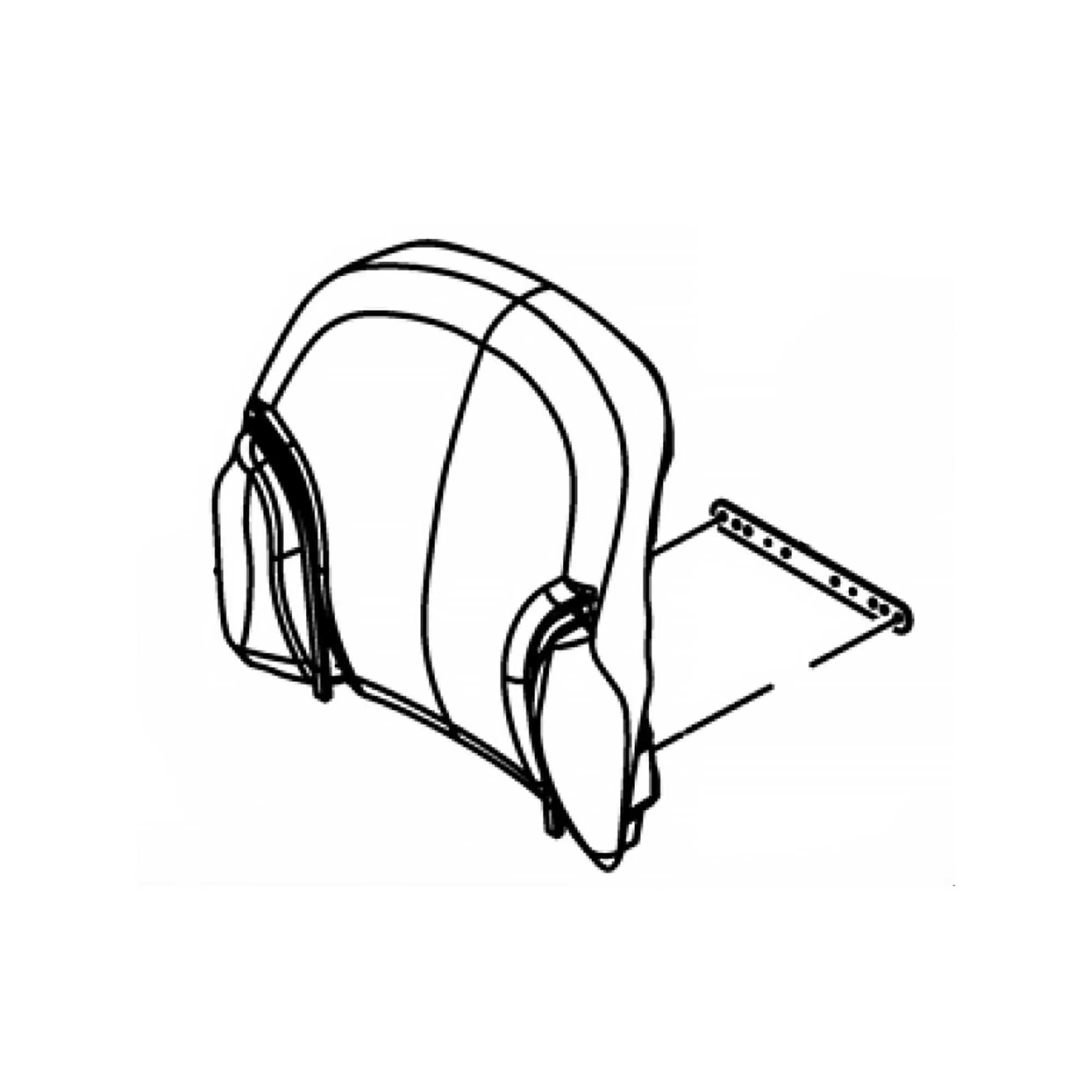 John Deere Backrest Seat Kit - RE596404