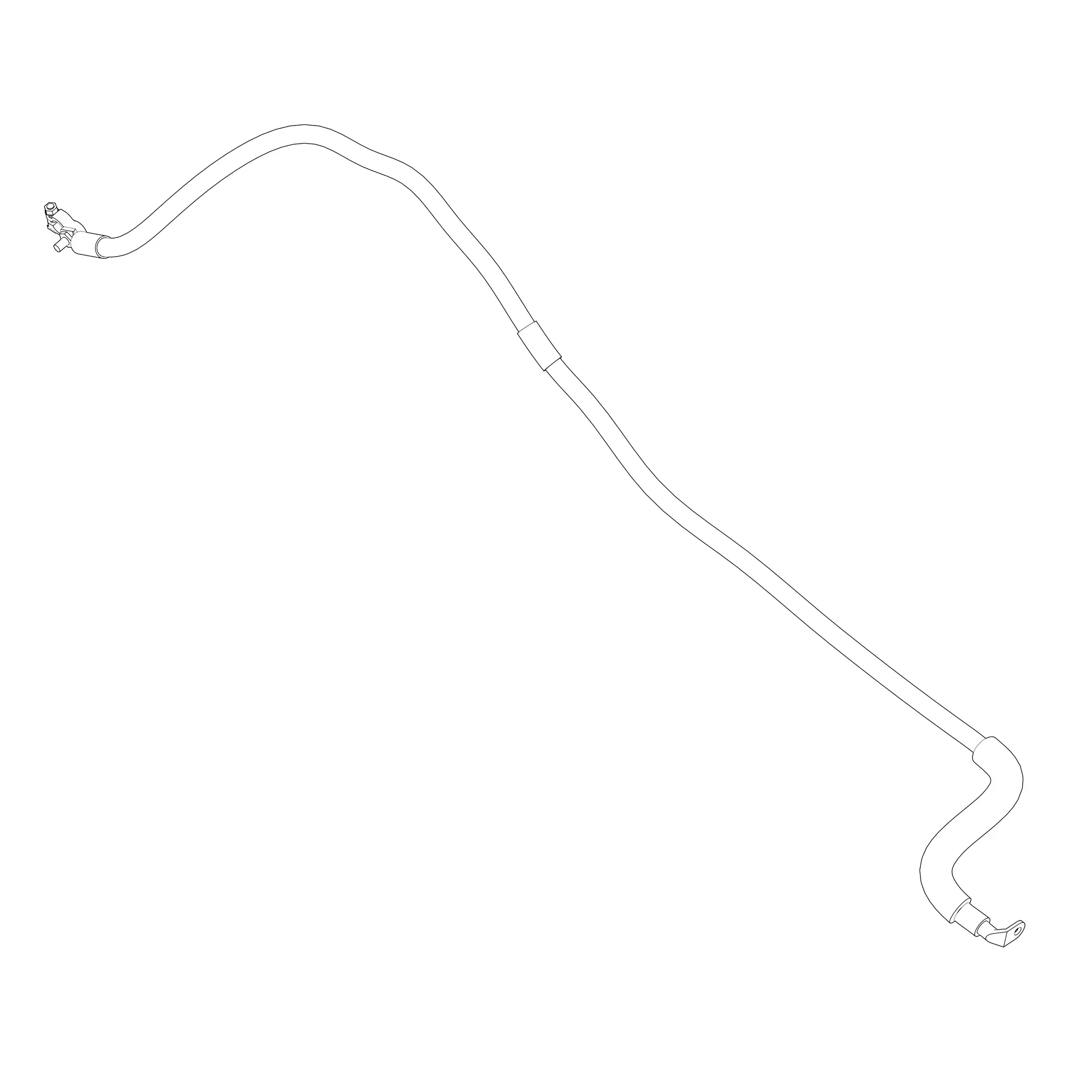 John Deere Positive Battery Cable, Length 1770 mm - AL228611