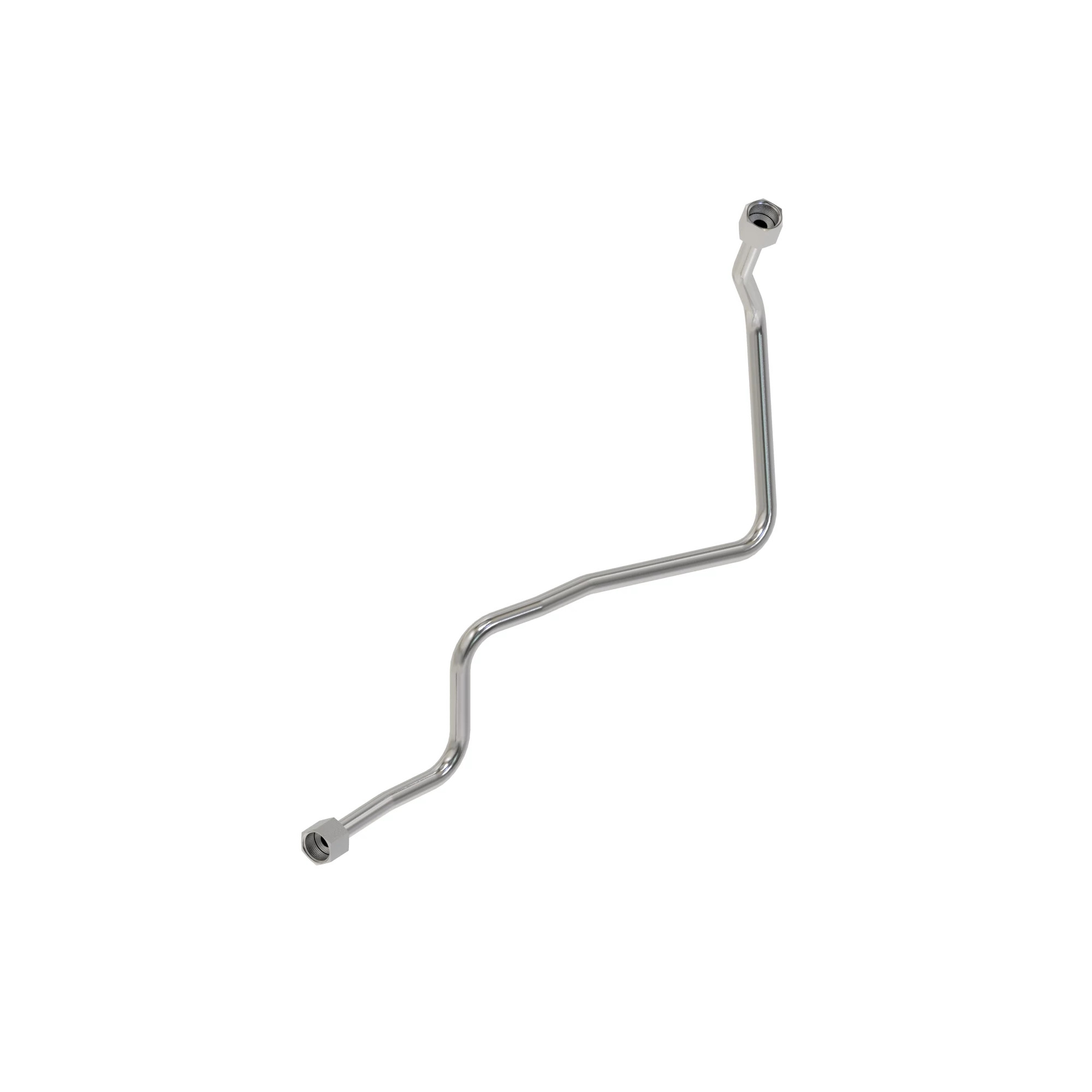 John Deere Left Side Boom Rod End Hydraulic Oil Line - AT402604