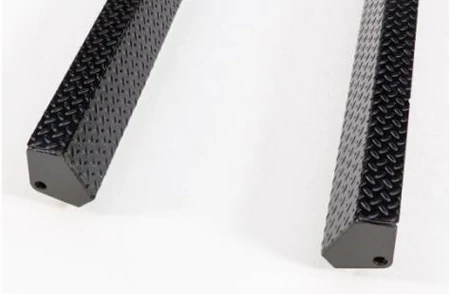 Studio close-up of the NF44 nursery fork's tread plate on arms