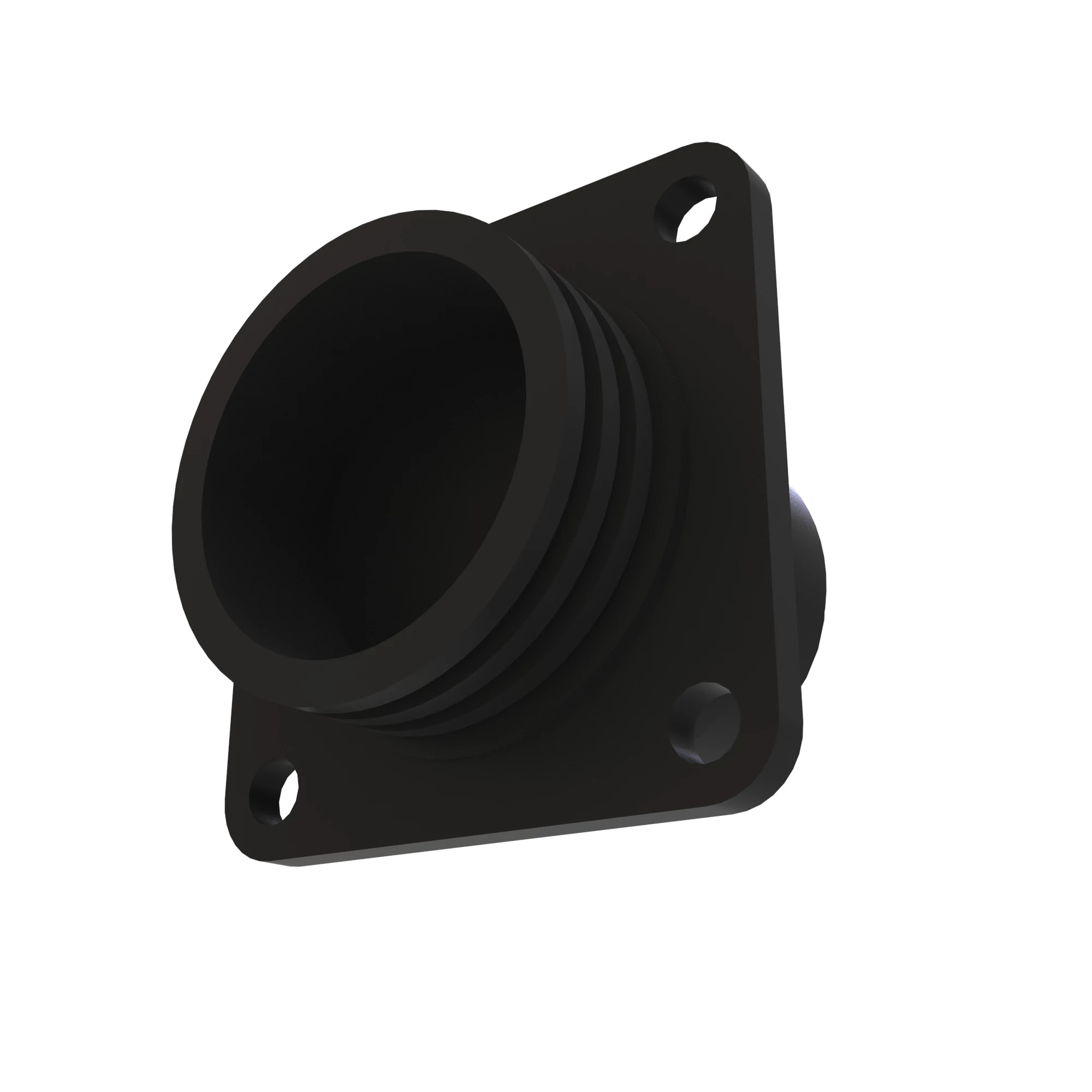 John Deere Tyco Black External Electrical Connector Housing, 3 Cavities - 57M7390