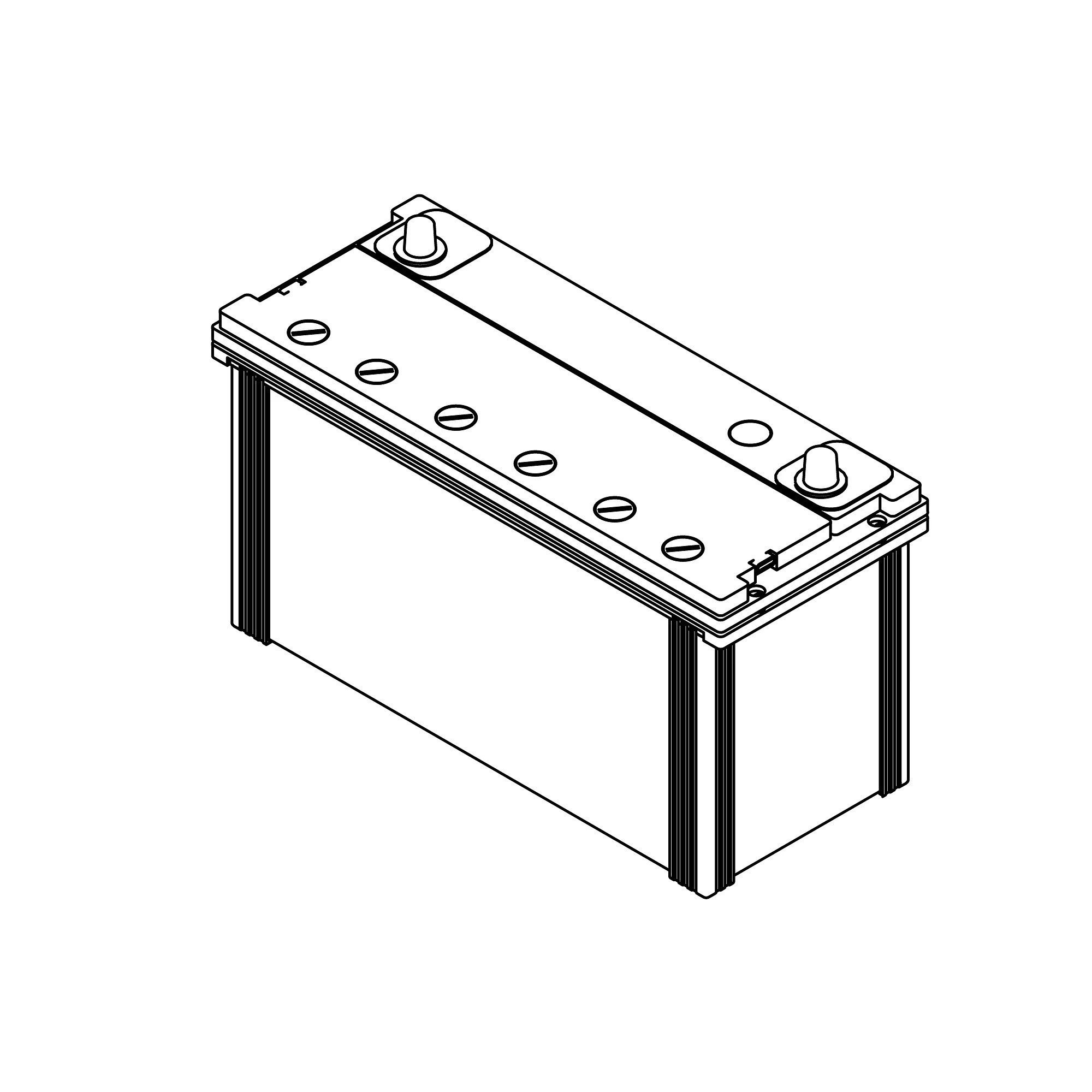 John Deere 12 Volts Battery, Wet Charged - SJ19484