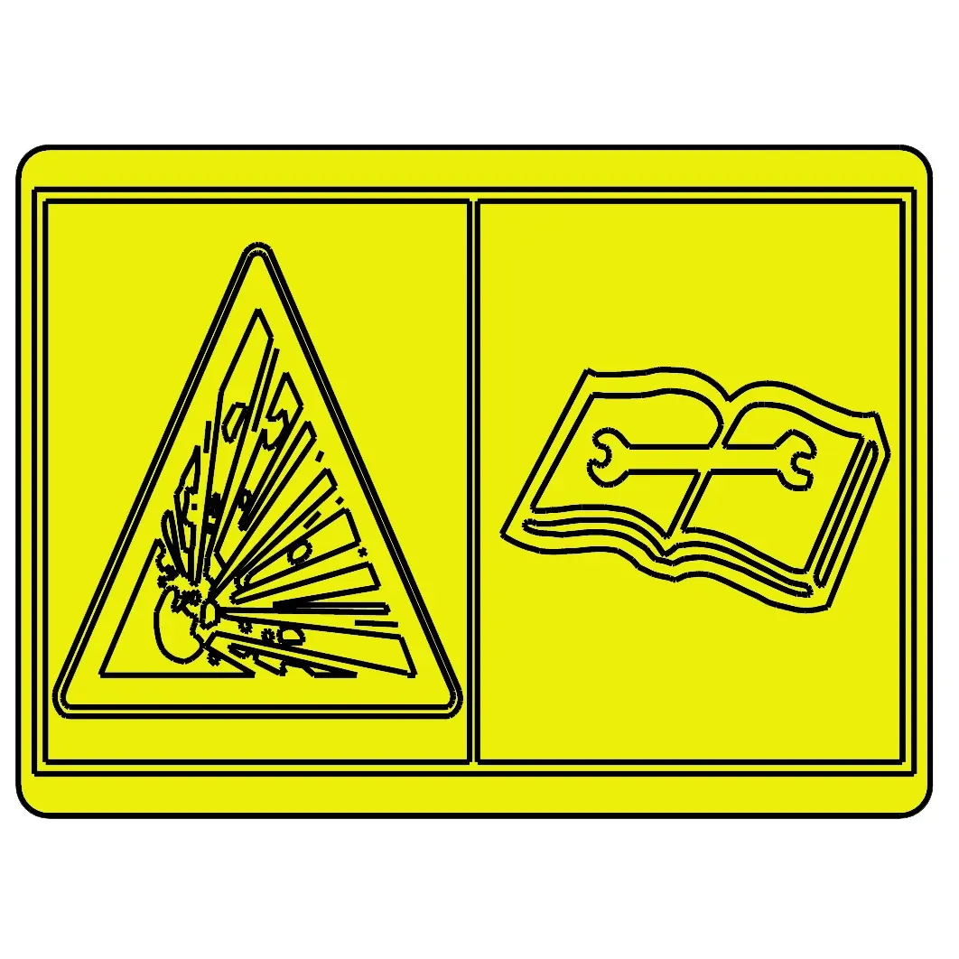John Deere Accumulator Warning Decal - H240415
