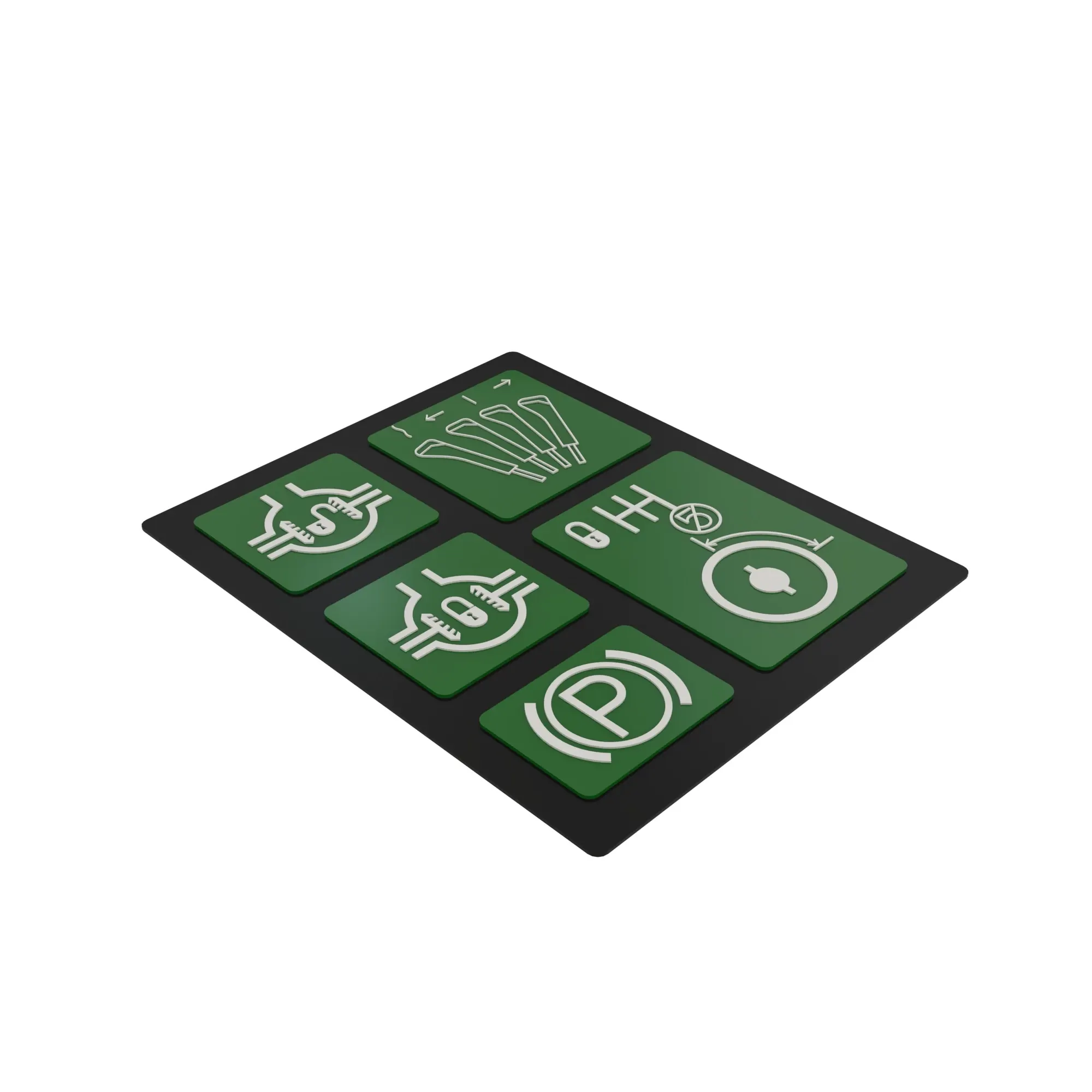 John Deere Control Plate Label - M144925
