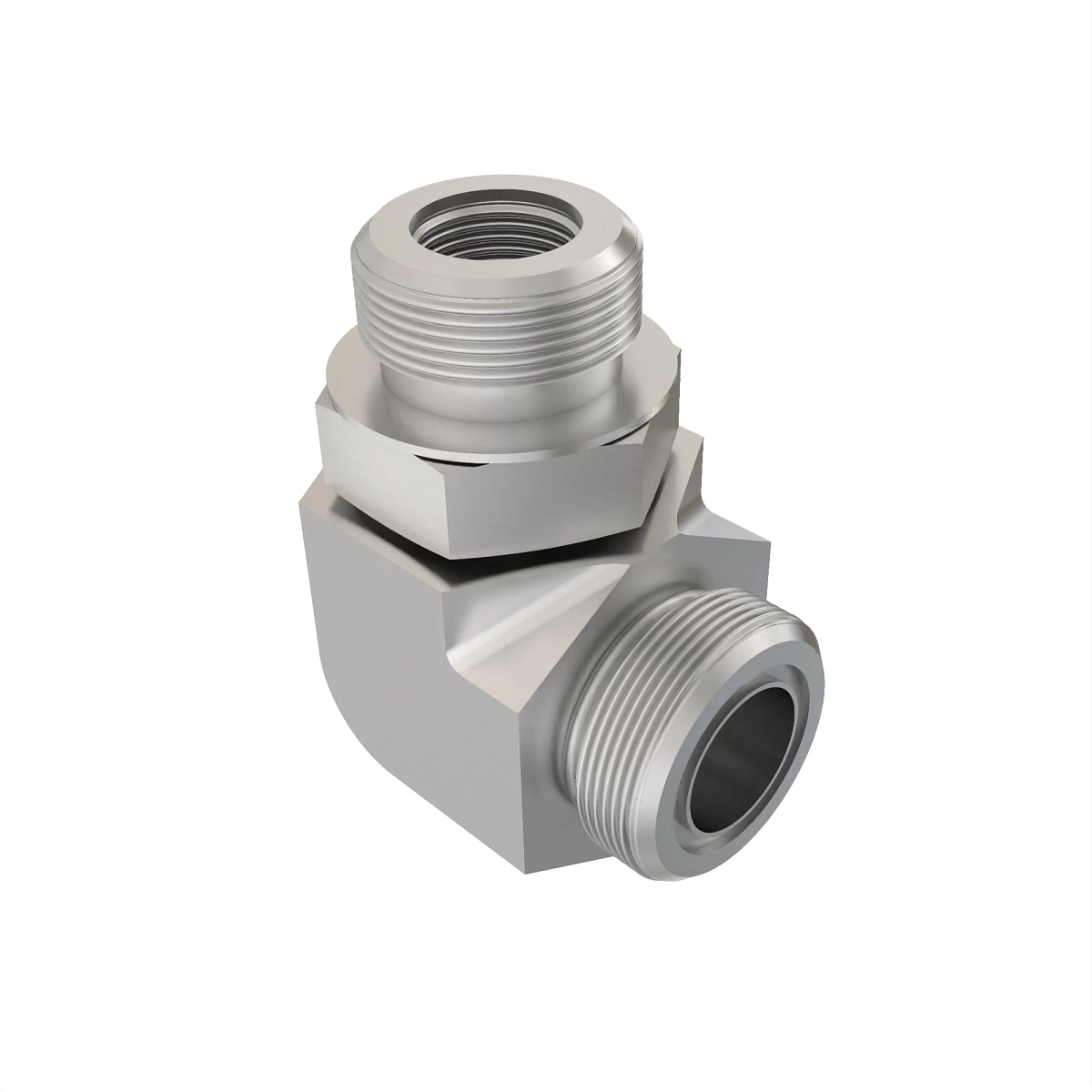 90 Deg Elbow, O-Ring FSF W/Met Hex