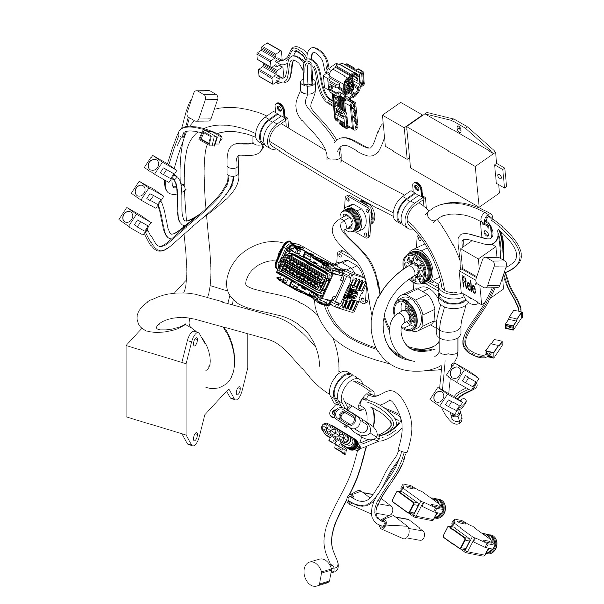 John Deere Digital Display (Dashboard) Wiring Harness - ER435009