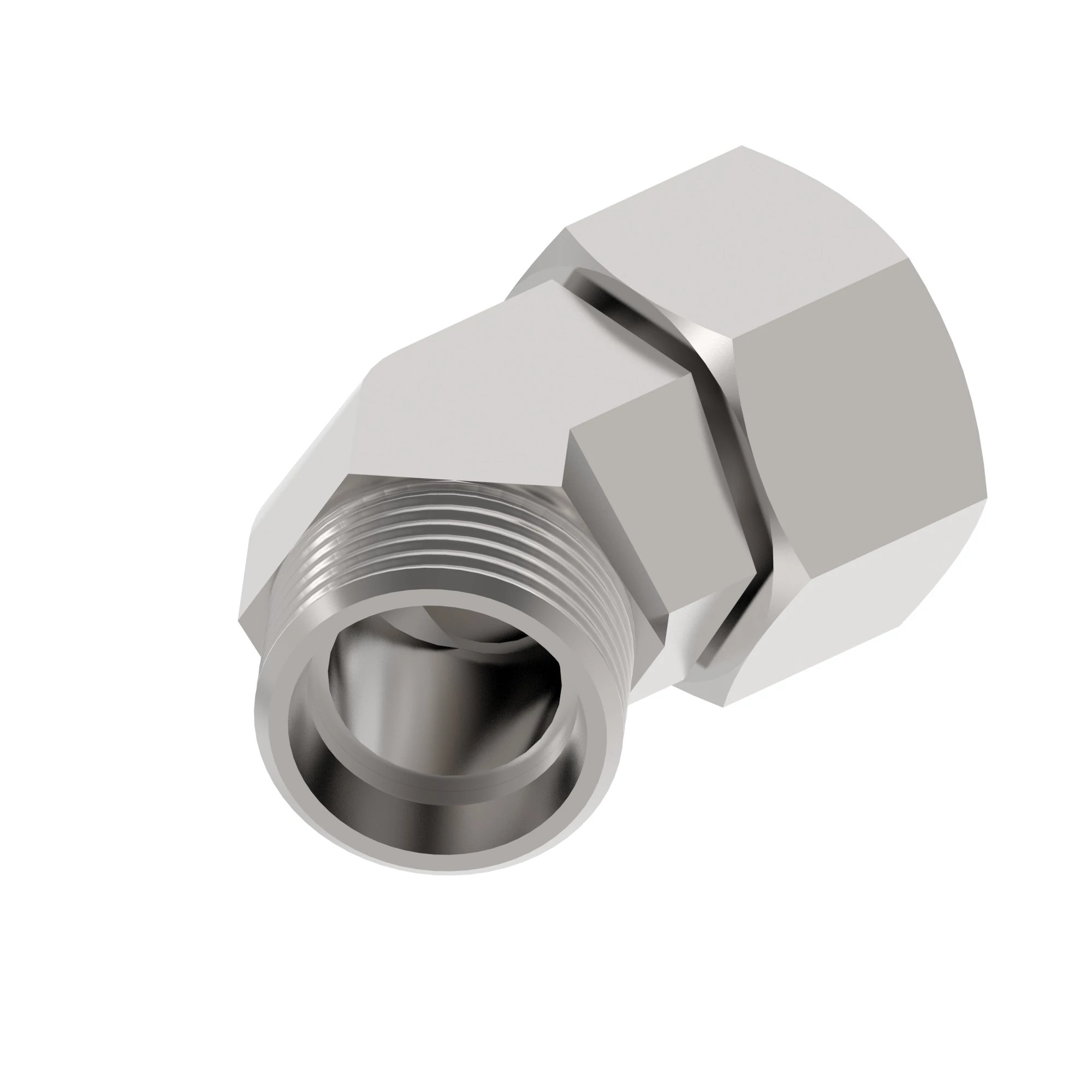 CONNECTOR, SWIVEL 45 ISO 8434-1 - S