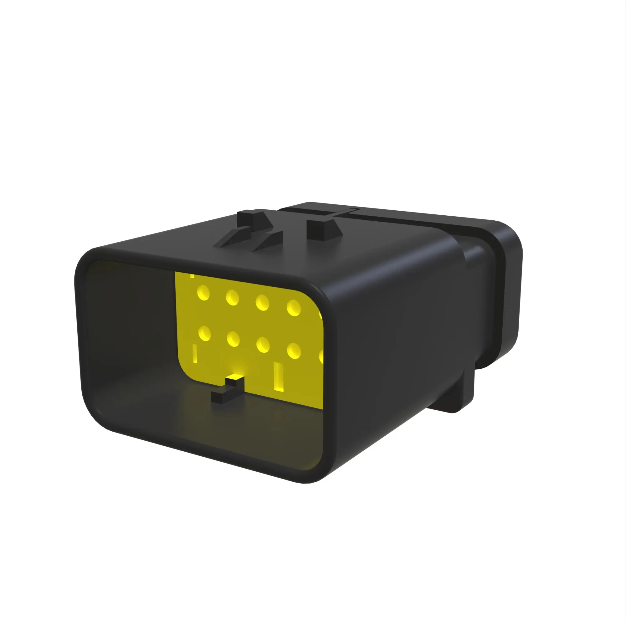 John Deere Yellow Electrical Connector Housing, 12 Cavities - 57M9825