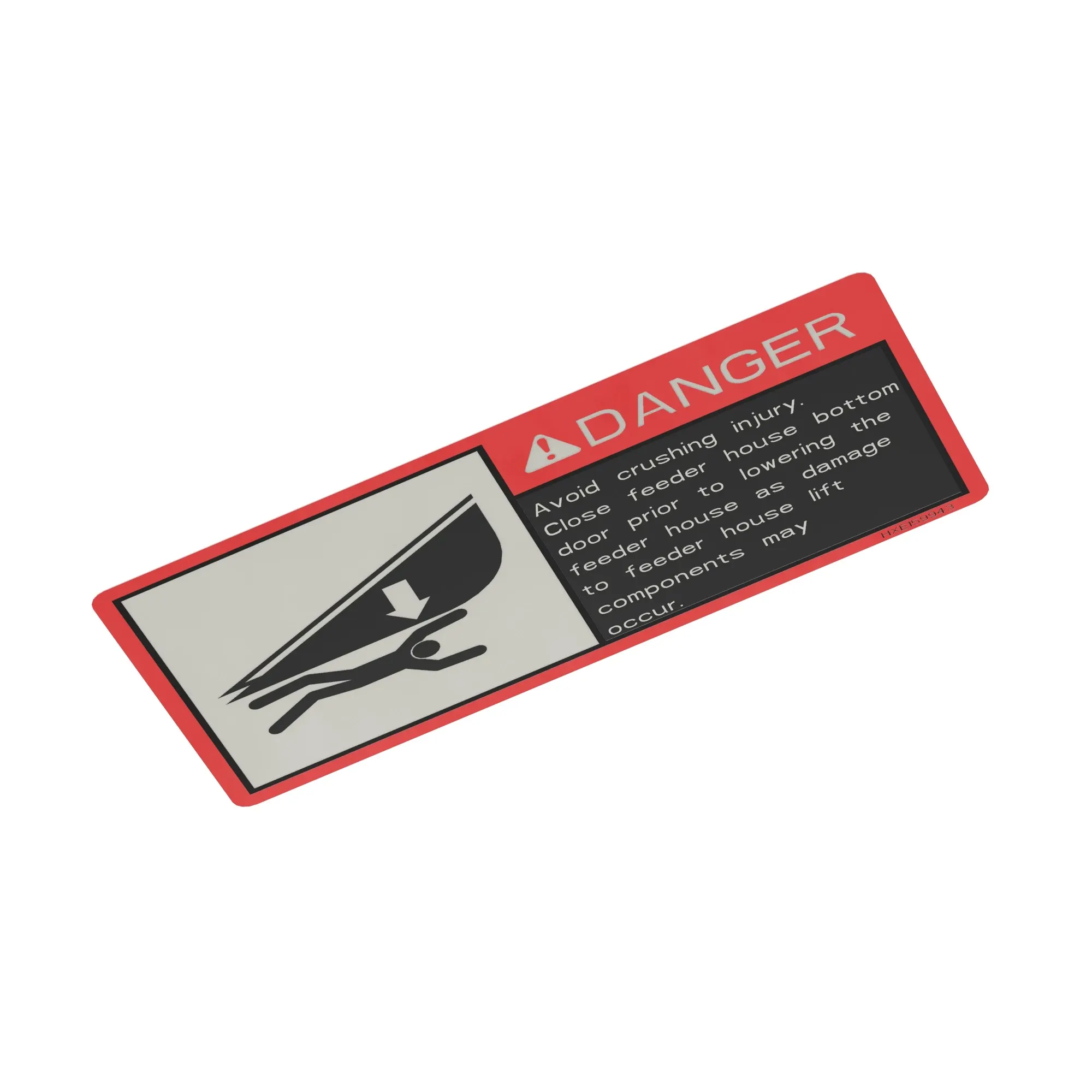 LABEL, SIGN, DANGER, FH BOTTOM DOOR