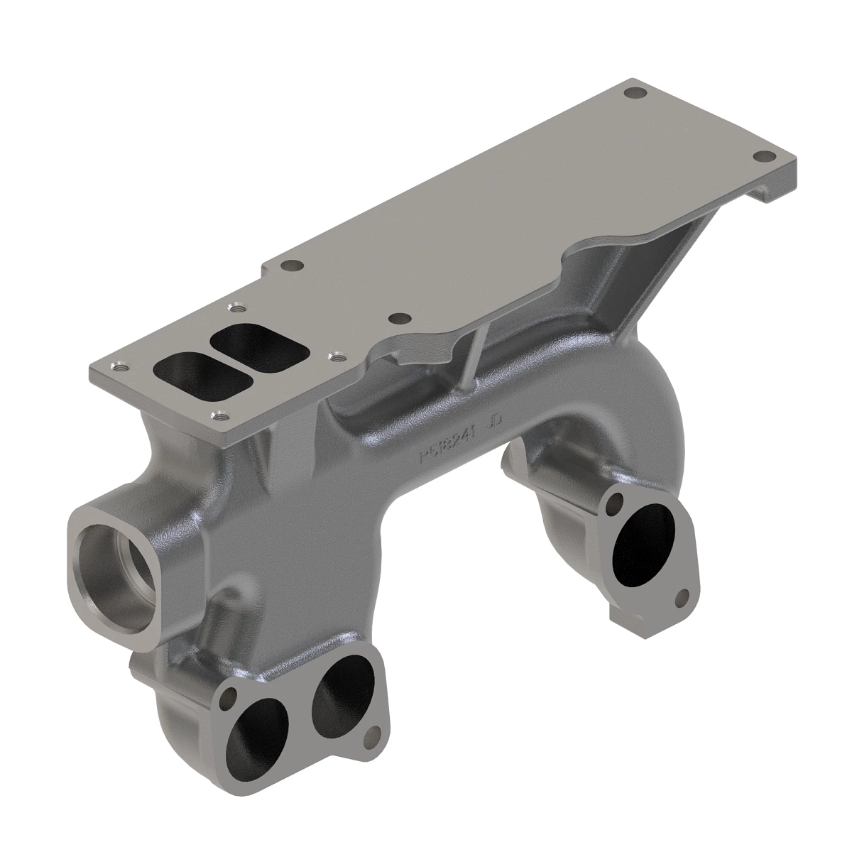 Manifold, Exhaust, Front