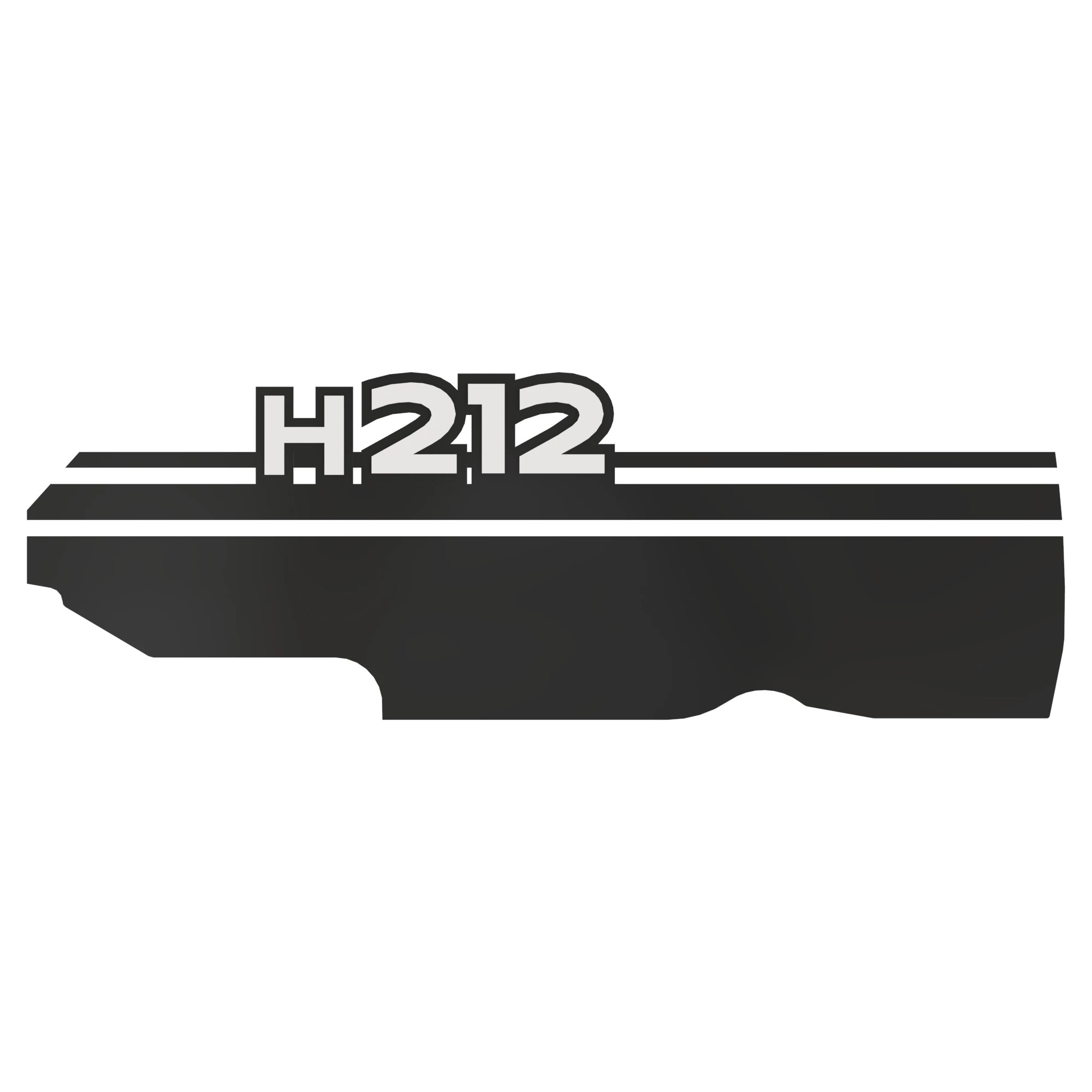 John Deere H212 Waratah Label, Left Side - F718200