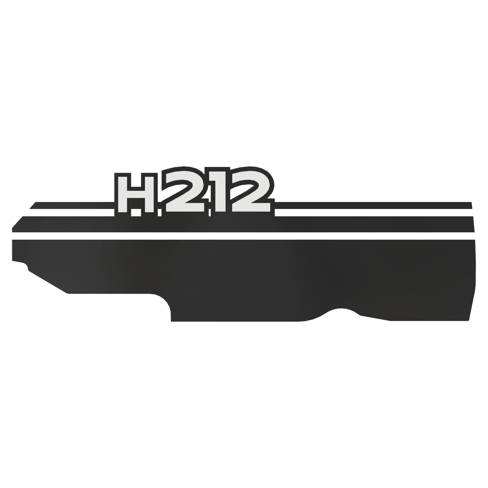 John Deere H212 Waratah Label, Left Side - F718200