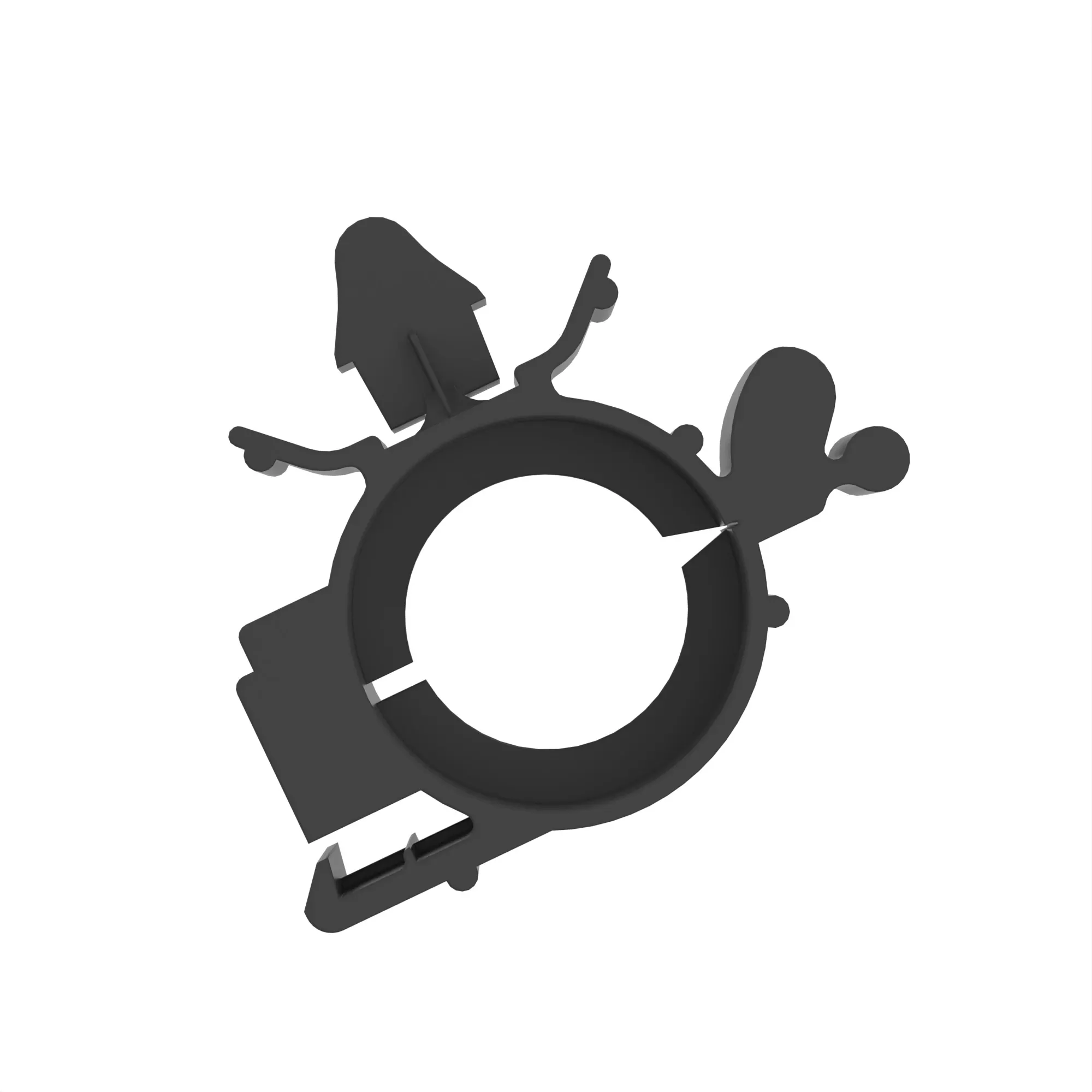 ALPHABET BLACK PLASTIC