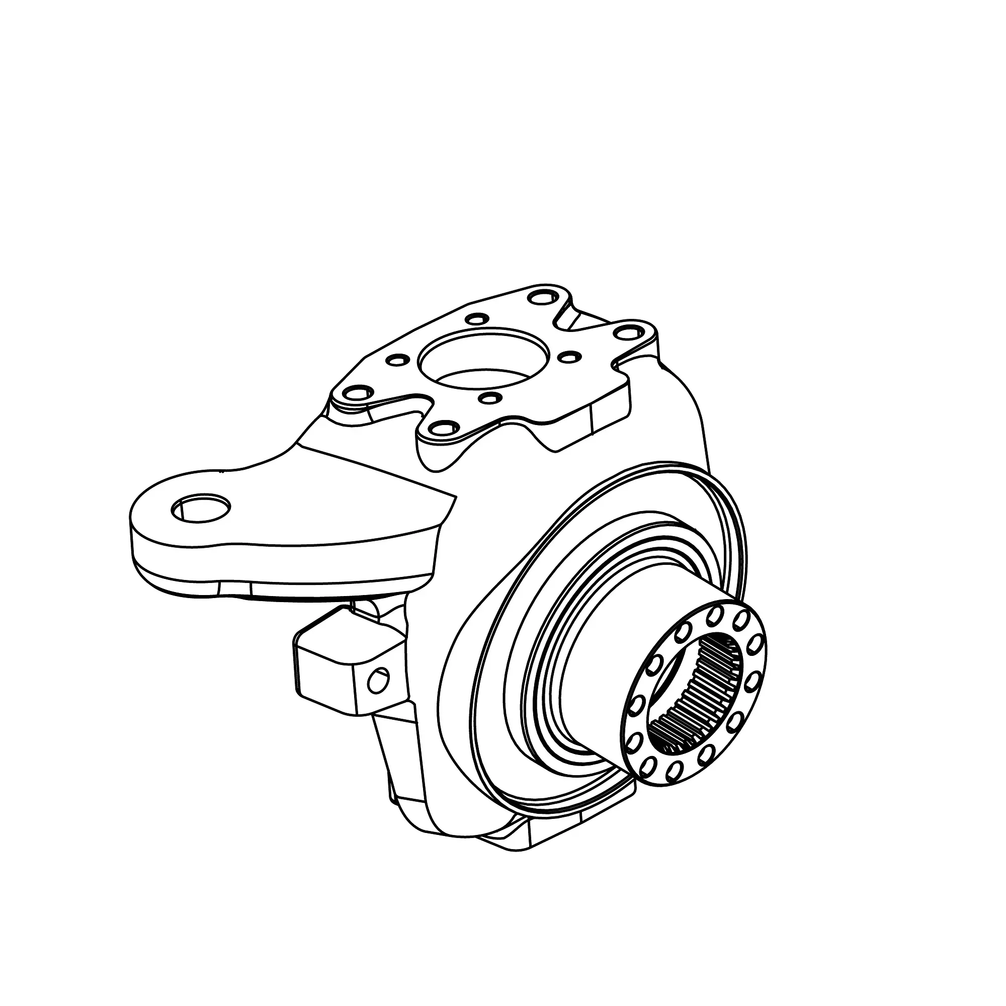 John Deere Steering Knuckle Housing, Left Side - L157368