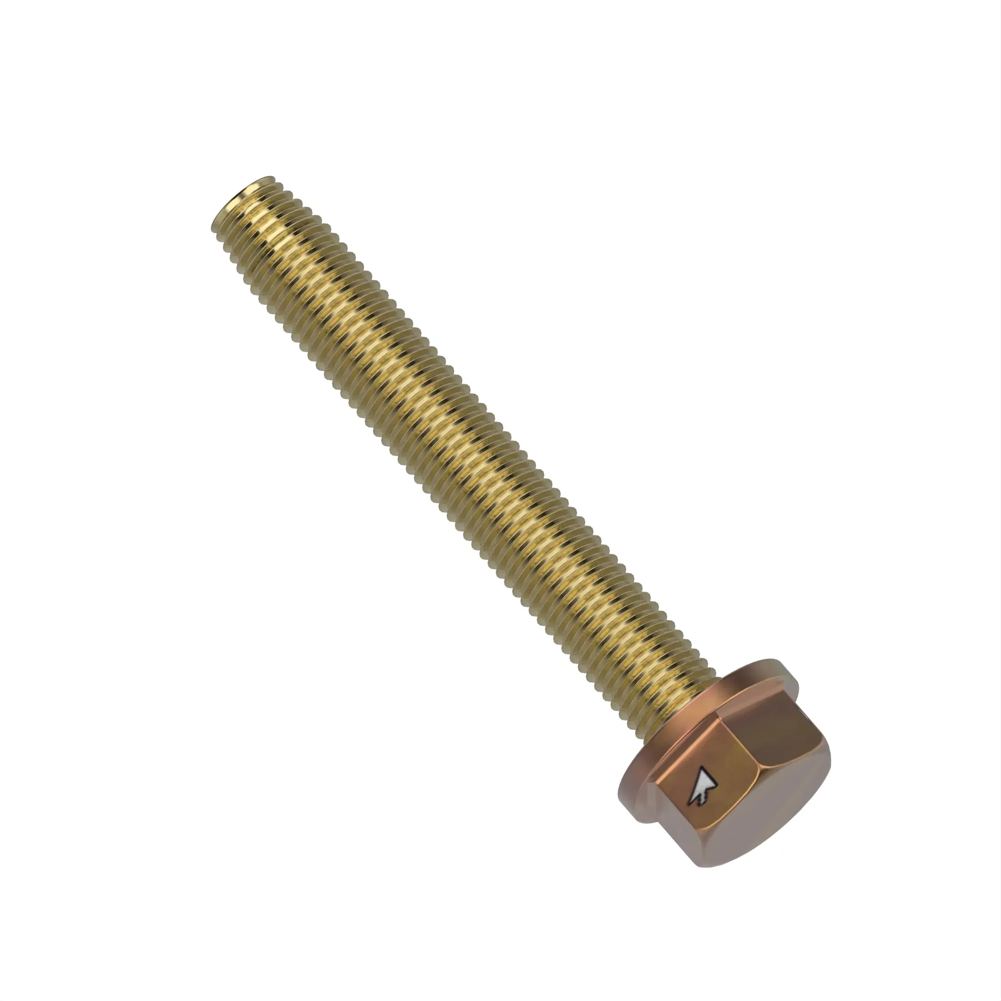 John Deere Hexagonal Flange Head Self-Tapping Screw, 6.350 X 44.45 mm (1/4" X 1-3/4") - W52152