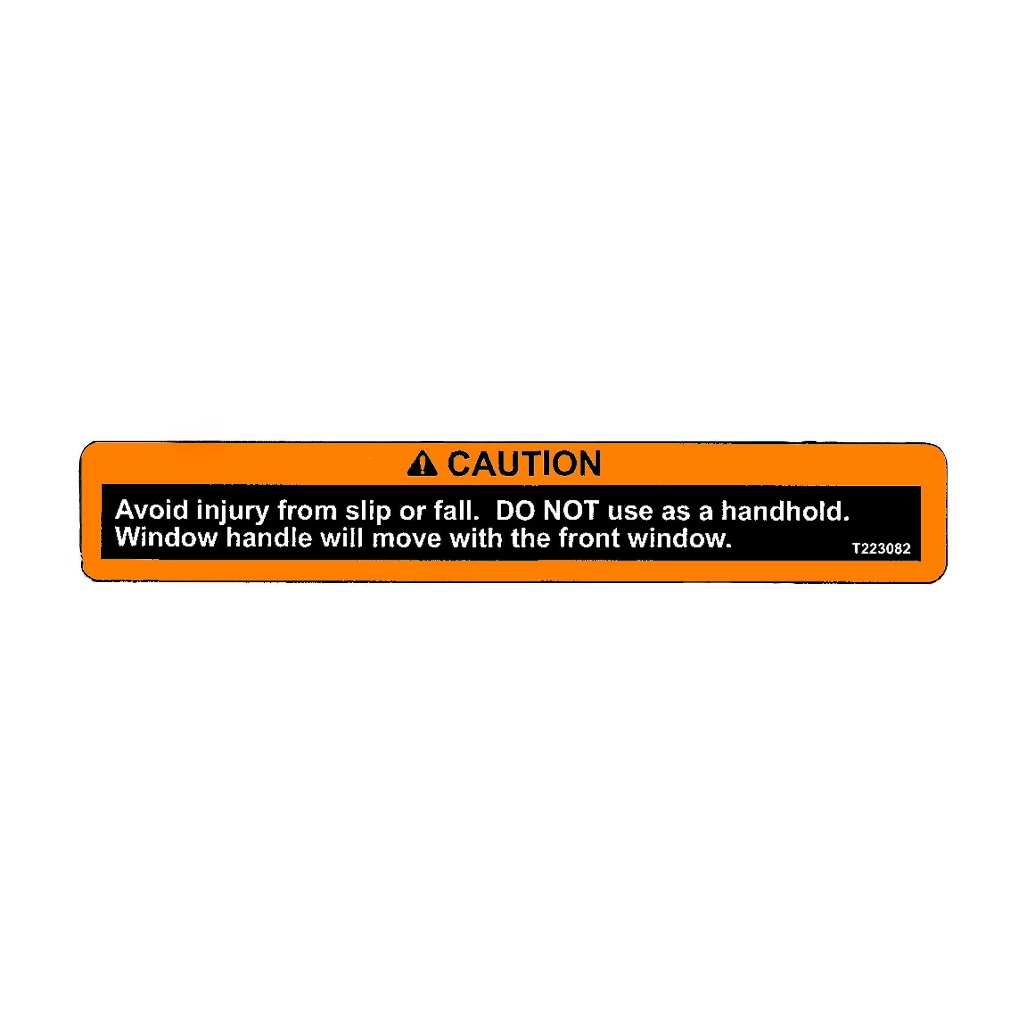 LABEL, CAUTION, WINDOW HANDLE