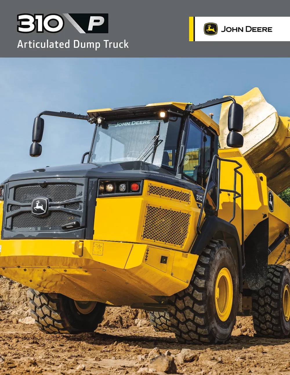310 P-Tier Articulated Dump Truck Product Brochure cover