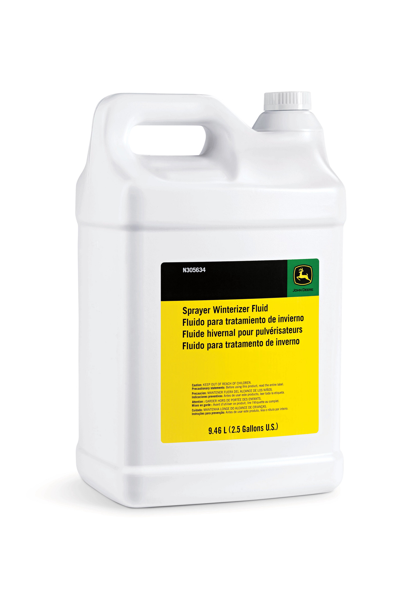 John Deere Sprayer Winterizer Fluid PG (Propylene Glycol), 9.46 Liter (2.5 Gallon) - N305634