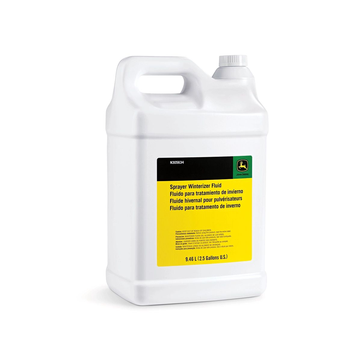 John Deere Sprayer Winterizer Fluid PG (Propylene Glycol), 9.46 Liter (2.5 Gallon) - N305634