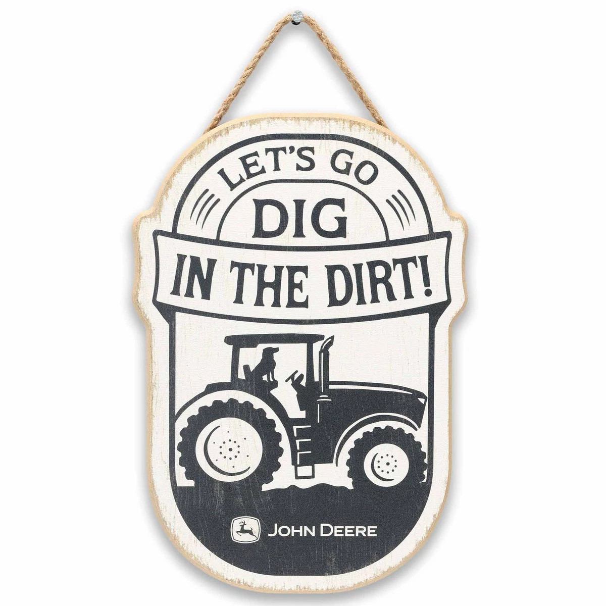 Dig in the Dirt Hanging Wood Sign