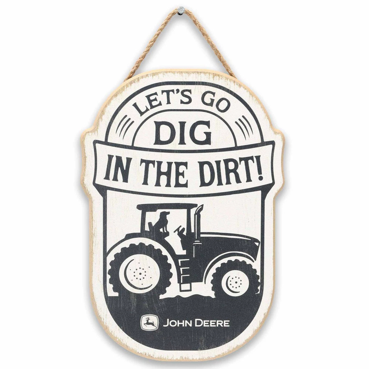 Dig in the Dirt Hanging Wood Sign