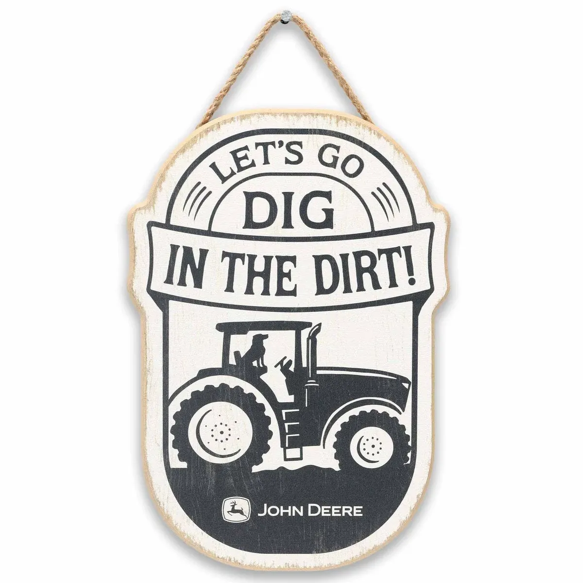 Dig in the Dirt Hanging Wood Sign