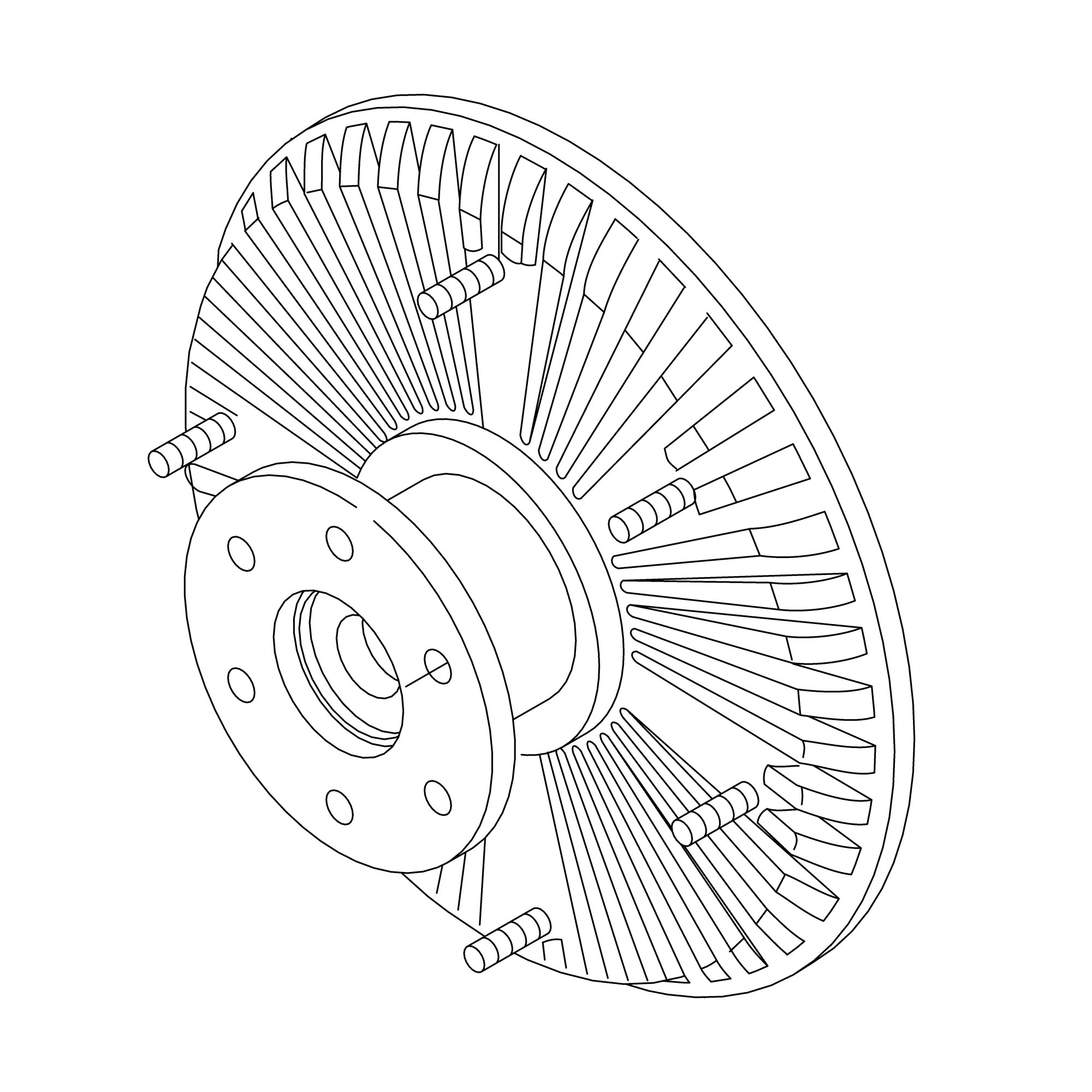 John Deere Viscous Fan Drive - RE170600