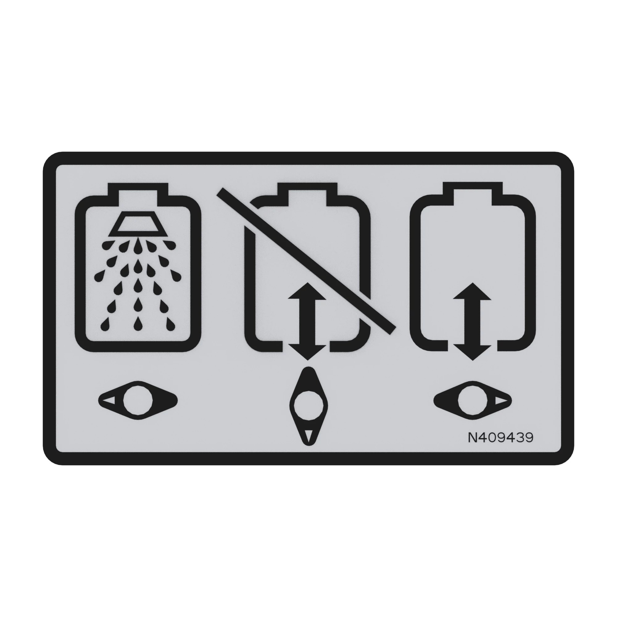 John Deere Rinse Label - N409439