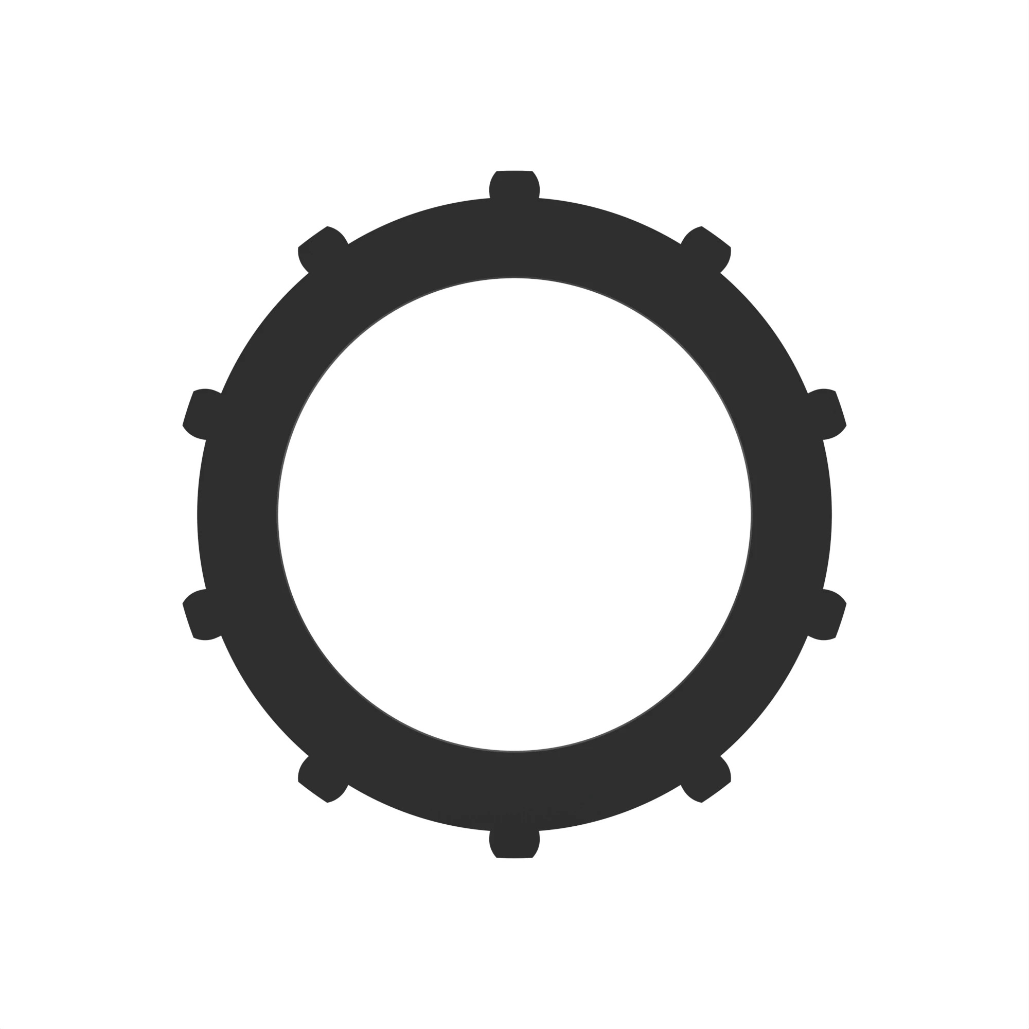 DISK WITH OUTER SPLINE