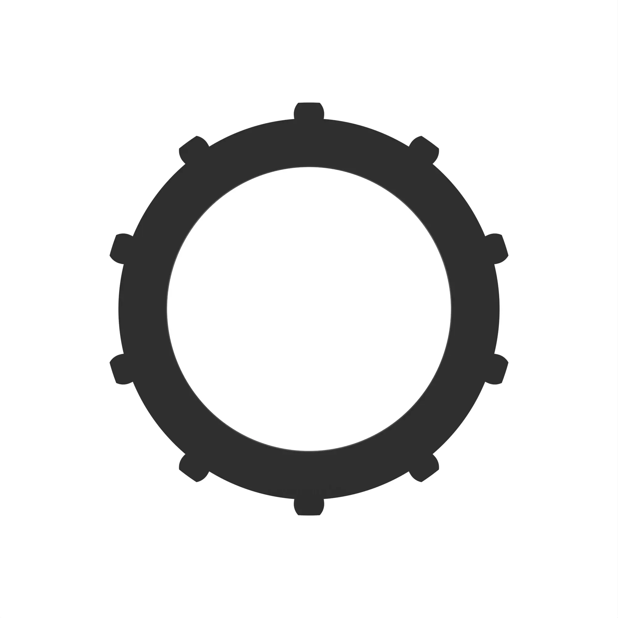 DISK WITH OUTER SPLINE