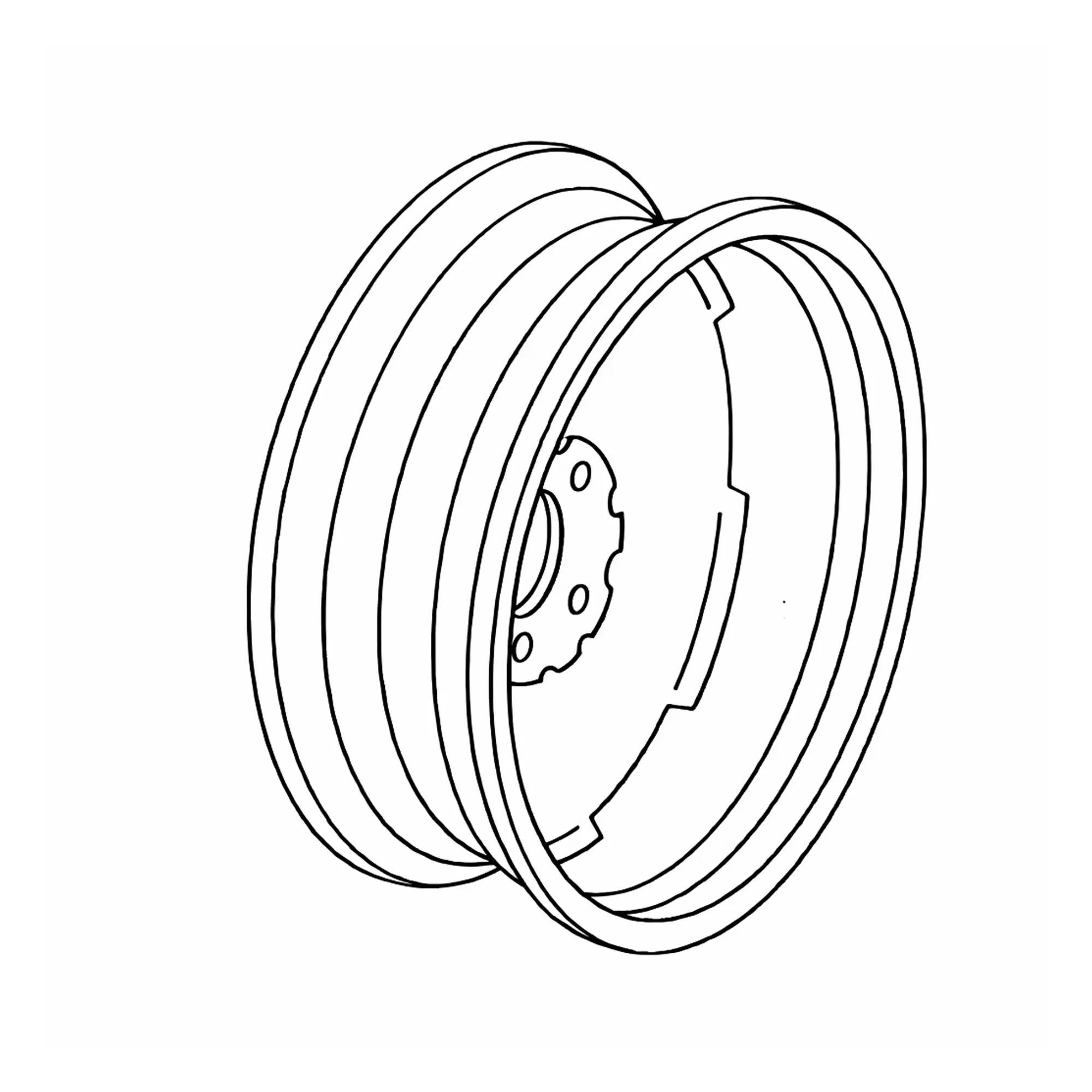 John Deere Rim, 8 X 14 - AN241670