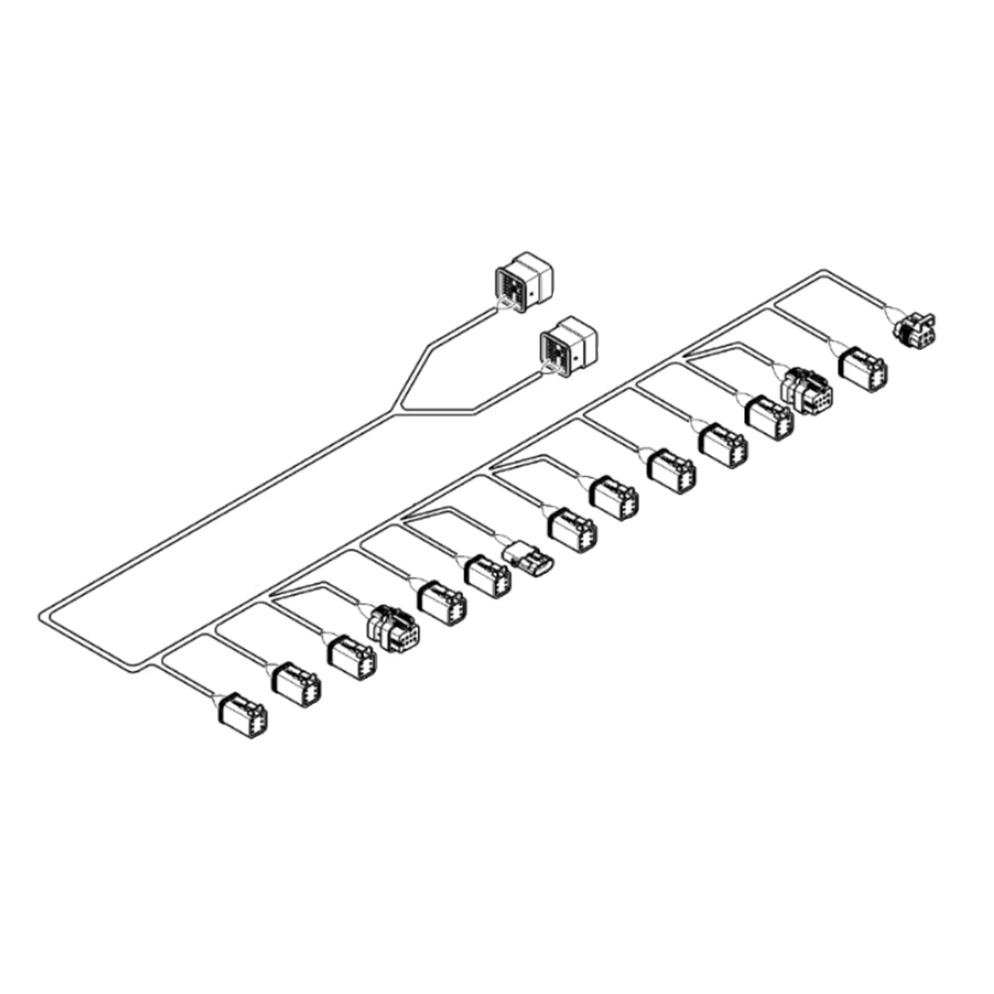 John Deere Integral Wiring Harness, Right Side, 32 Rows - AKK11767