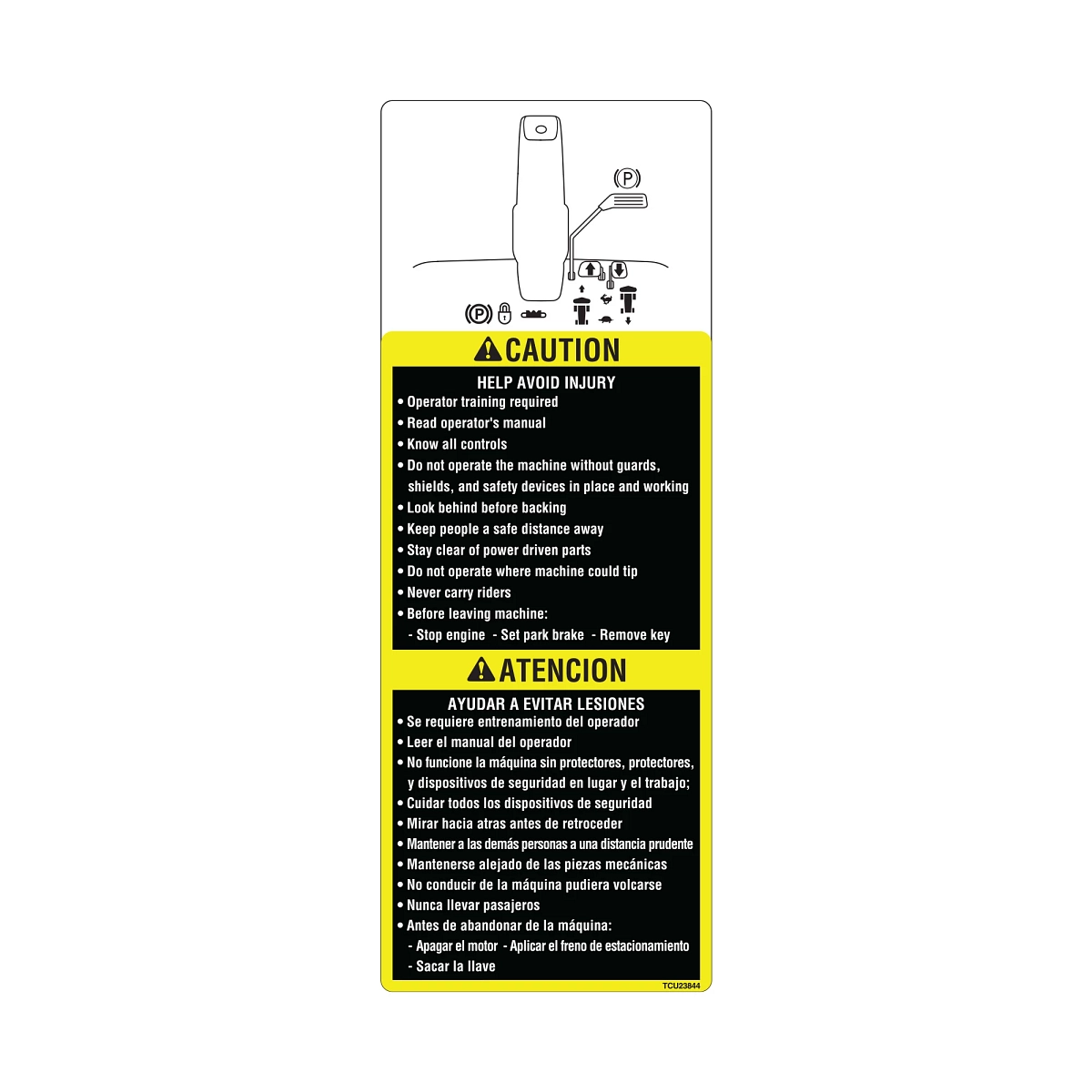 Label, Tunnel (English/Spanish)