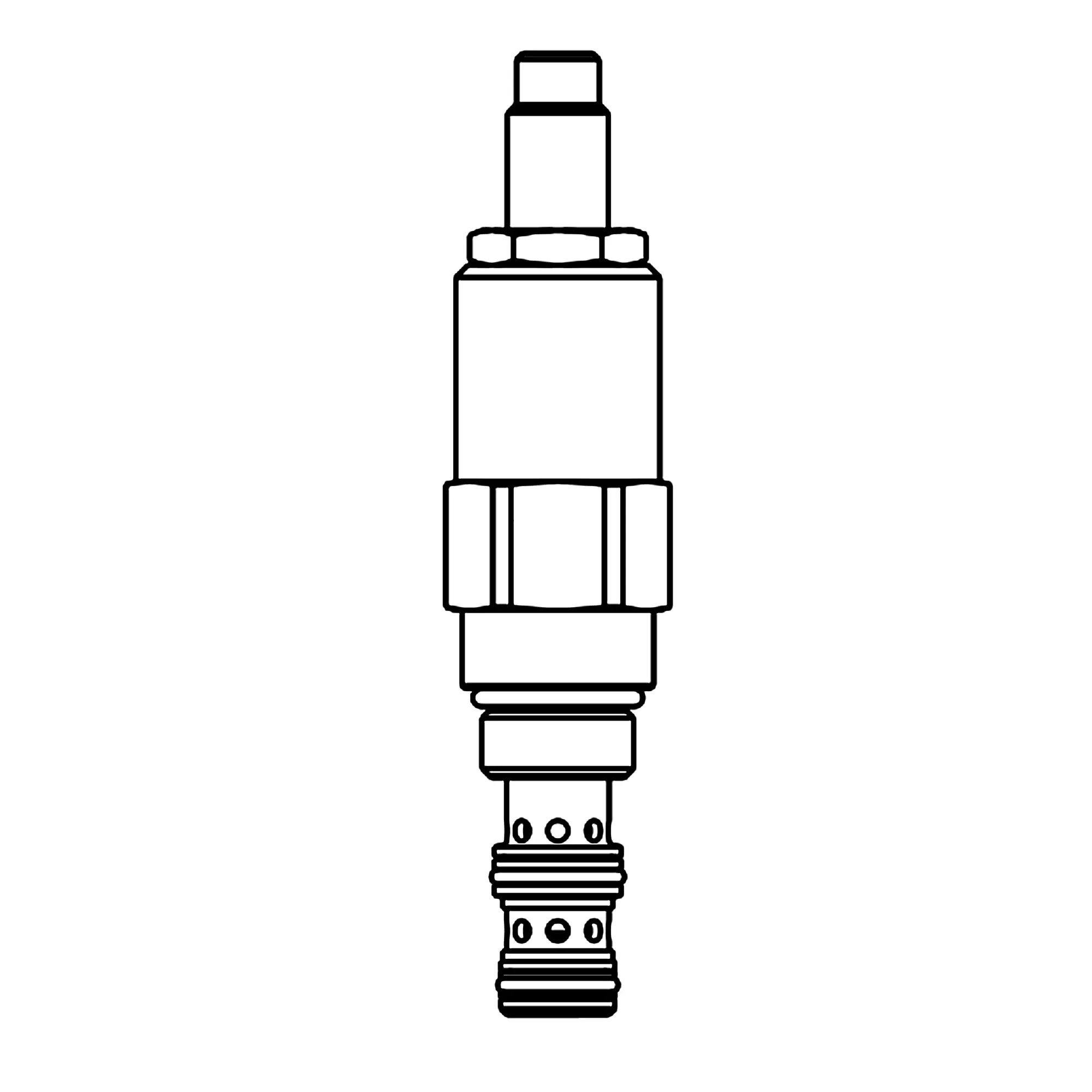 John Deere Pressure Relief Replacement Cartridge Solenoid Hydraulic Valve - KK30135