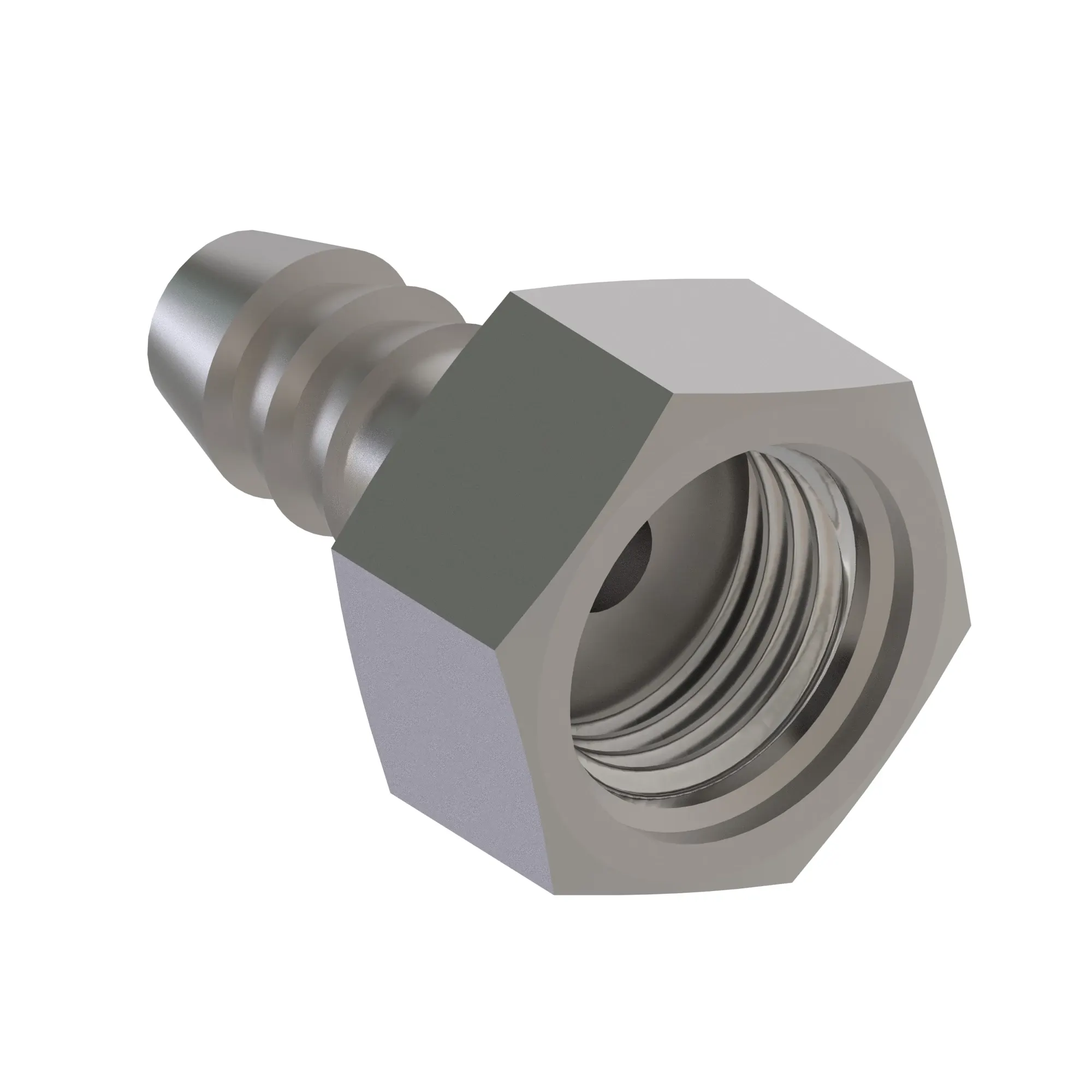 John Deere Female Barbed Threaded Adapter Fitting - HXE21162