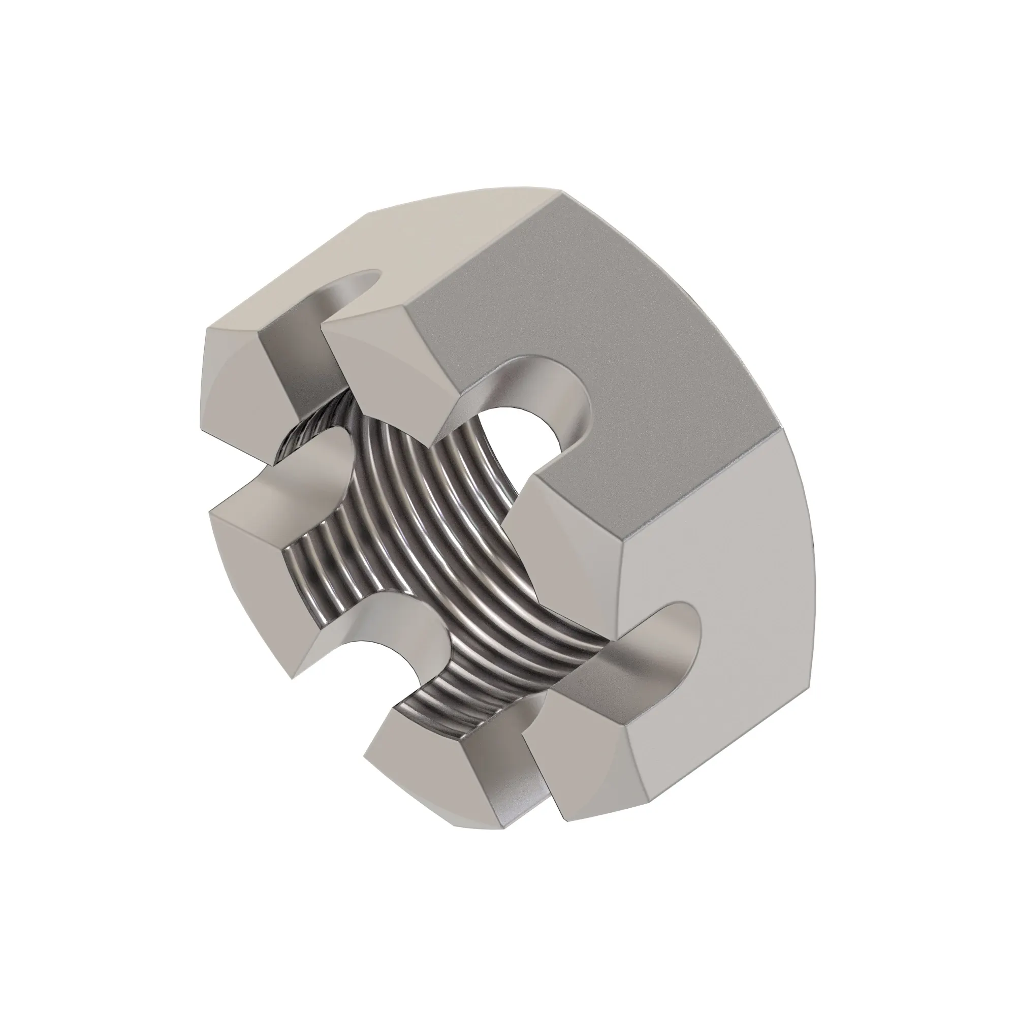 NUT, METRIC, THIN HEX SLOTTED