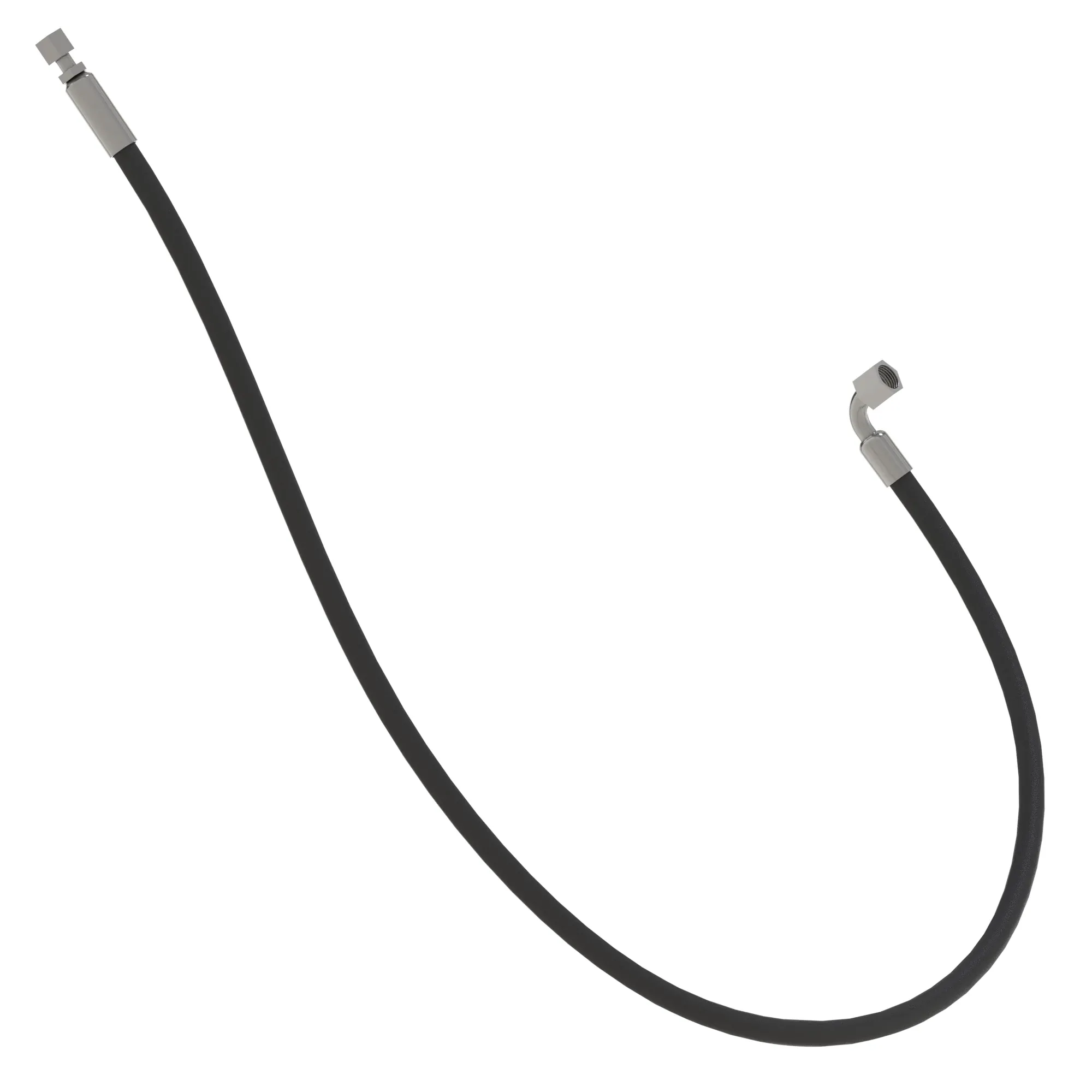 John Deere Vulcanized Rubber Hydraulic Hose with Nylon Braid - AT158165