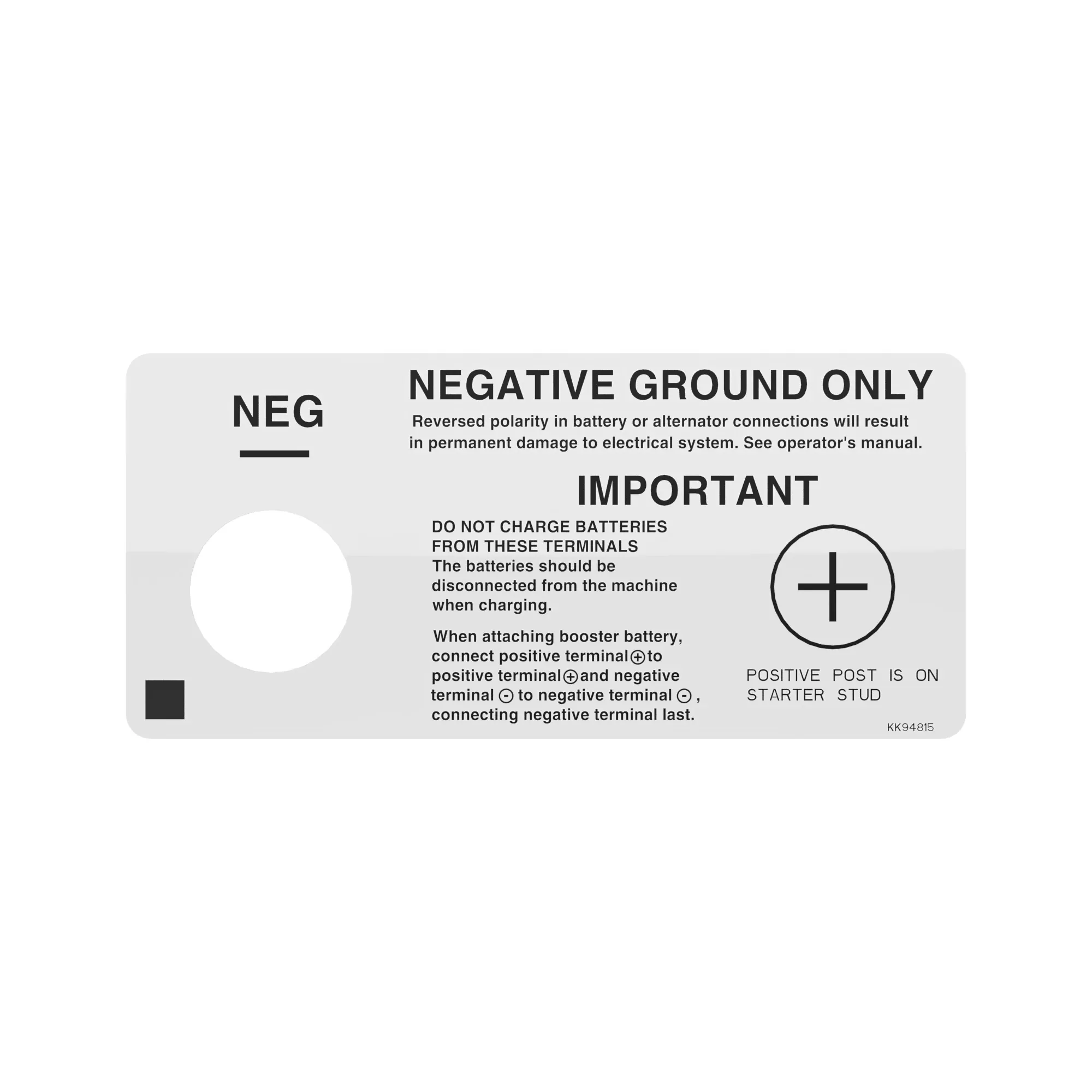 John Deere Label - KK94815