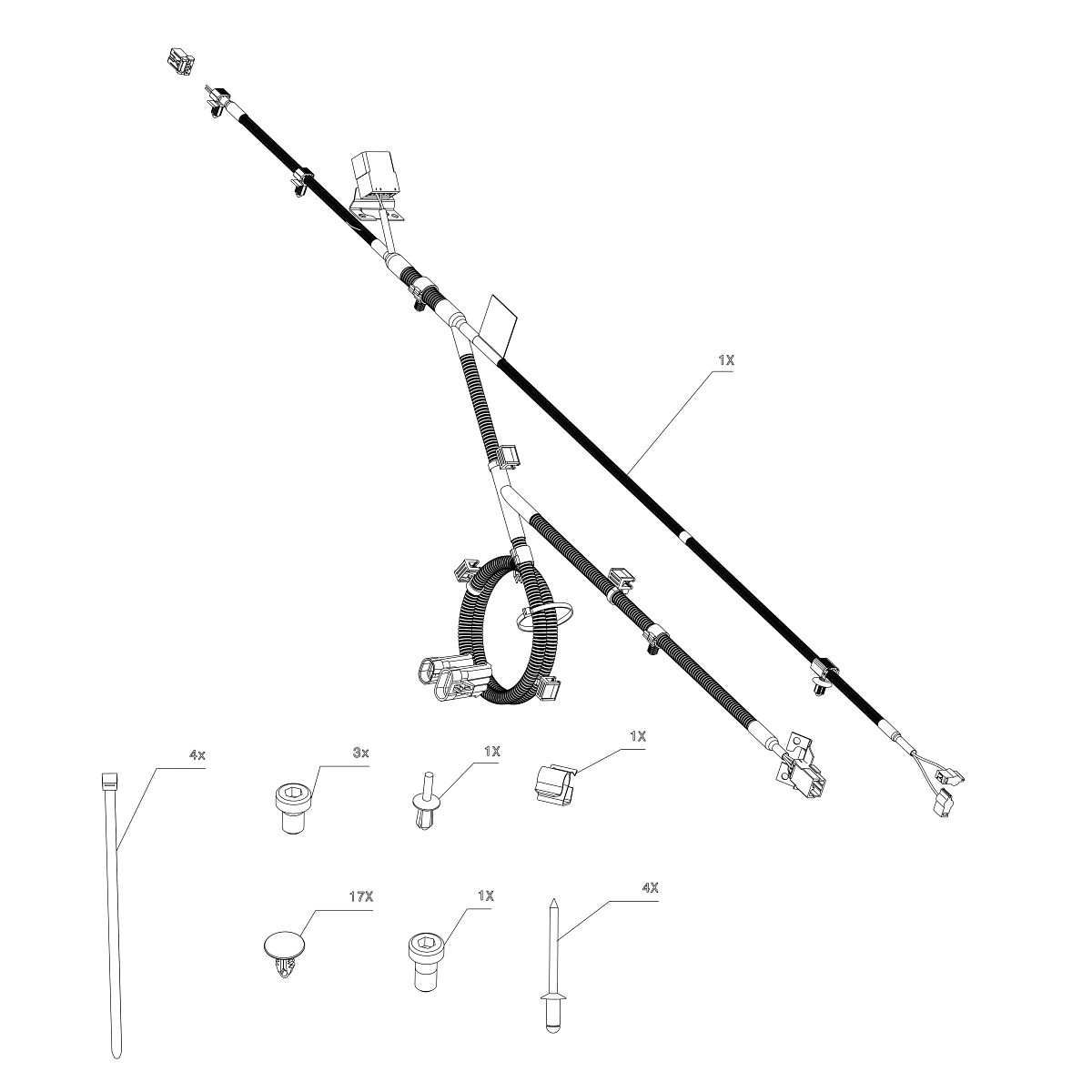 John Deere Operator's Seat Wiring Harness - AXE87752