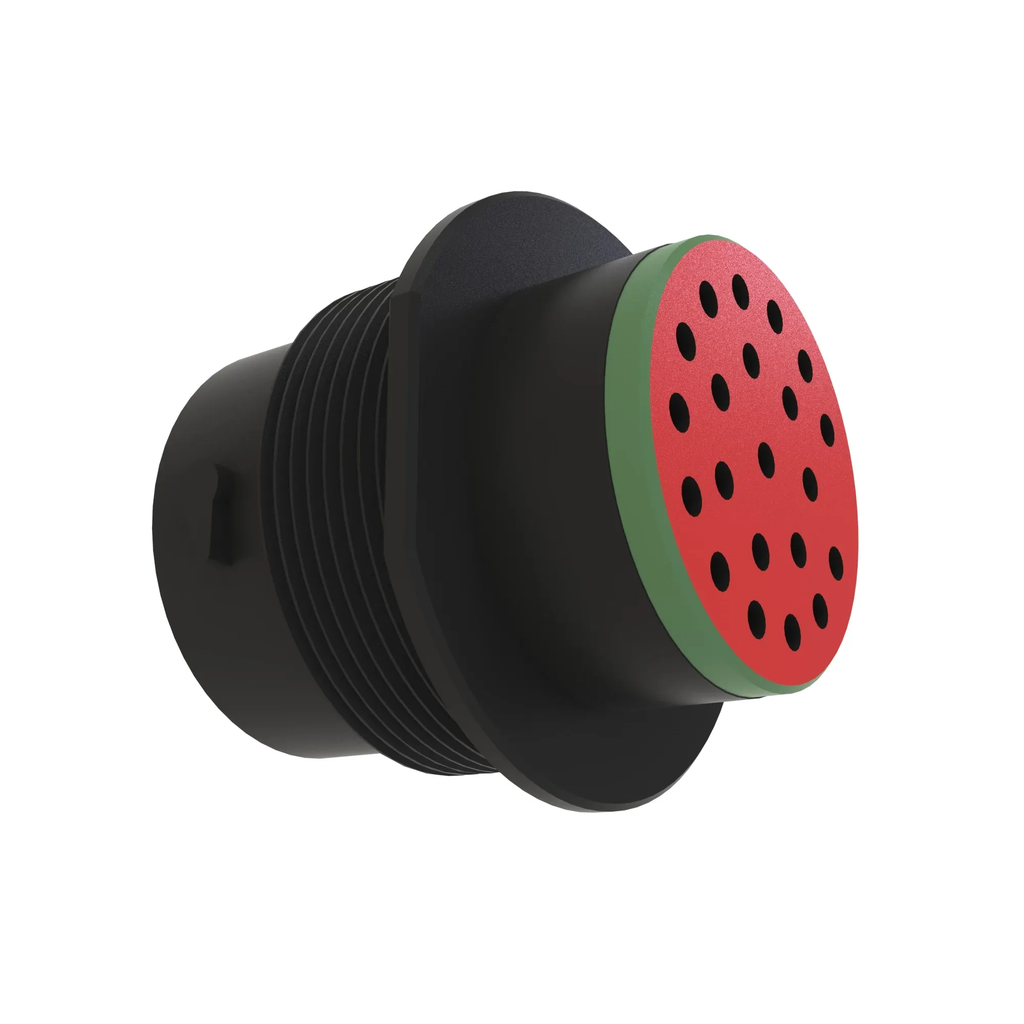 John Deere Black External Electrical Connector Housing, 21 Cavities - 57M9072